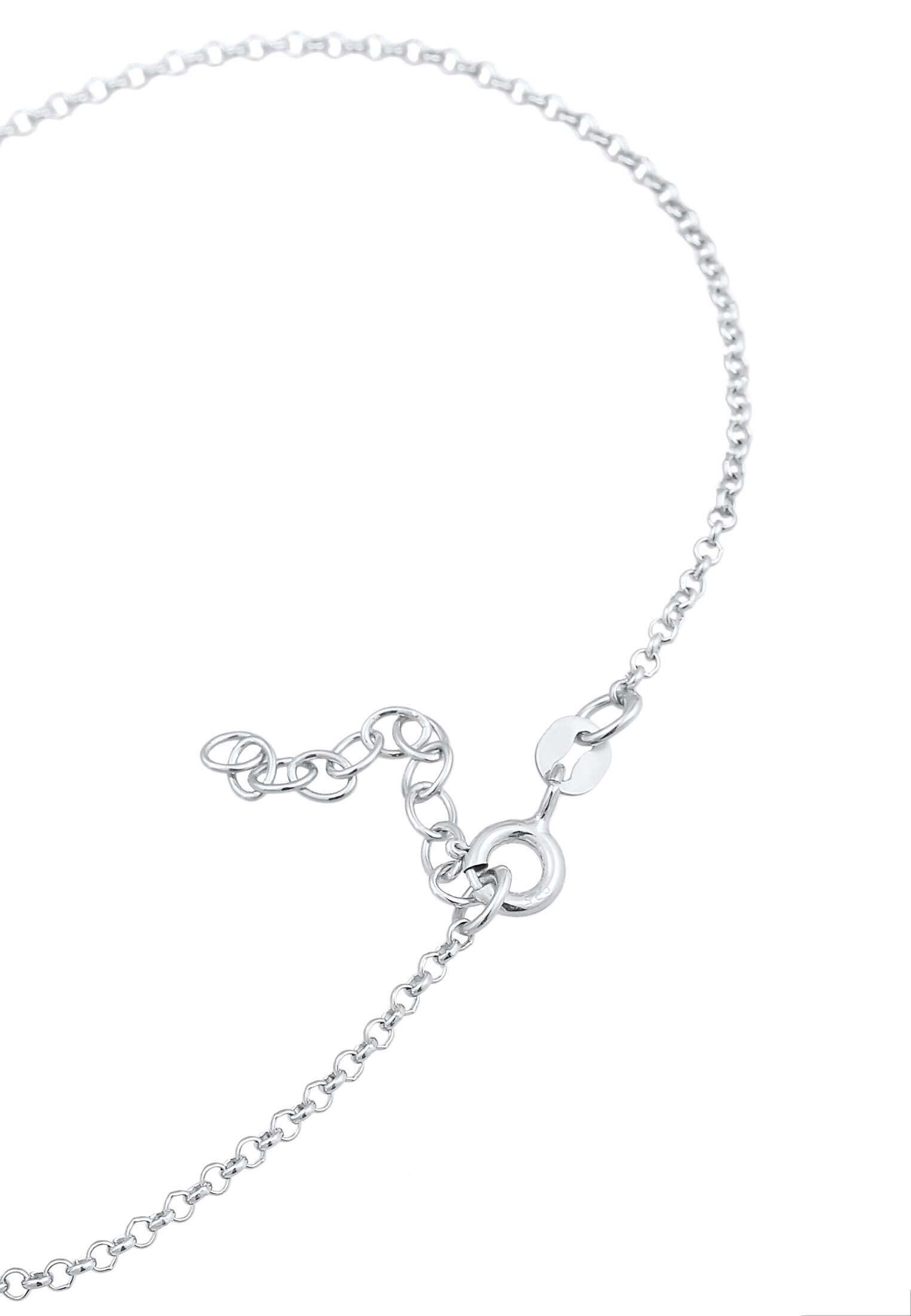 Elli Fußkette »Fußschmuck Flugzeug Travel Reise Basic 925 Silber«