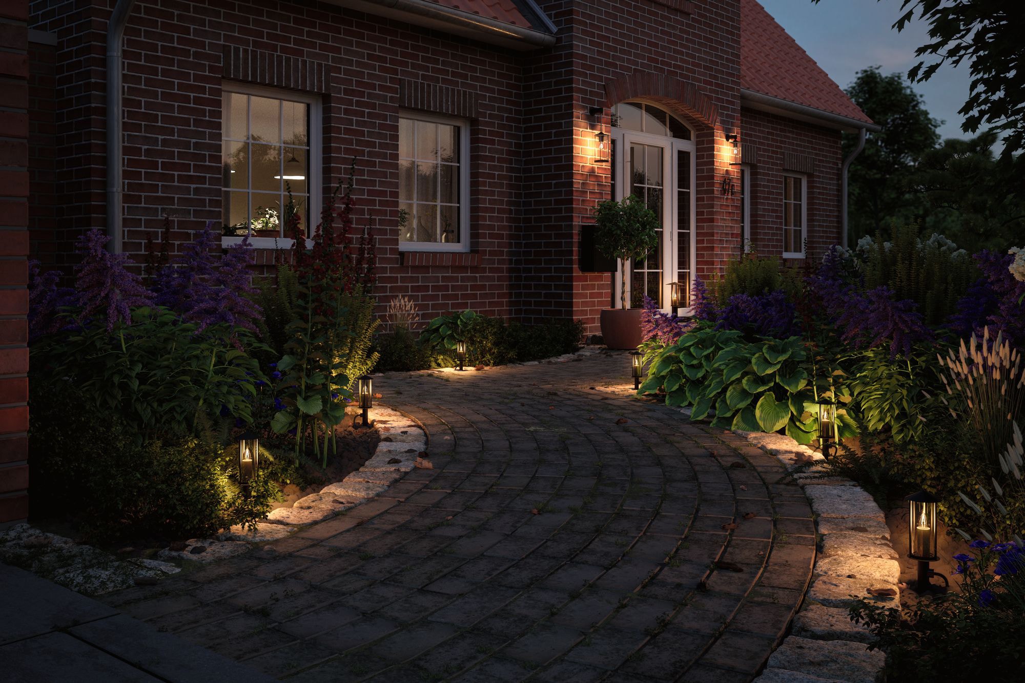 Paulmann LED Gartenleuchte »Poller«, 1 flammig, Leuchtmittel E14 | LED wechselbar, E14, IP44 2W 24V Anthrazit E14