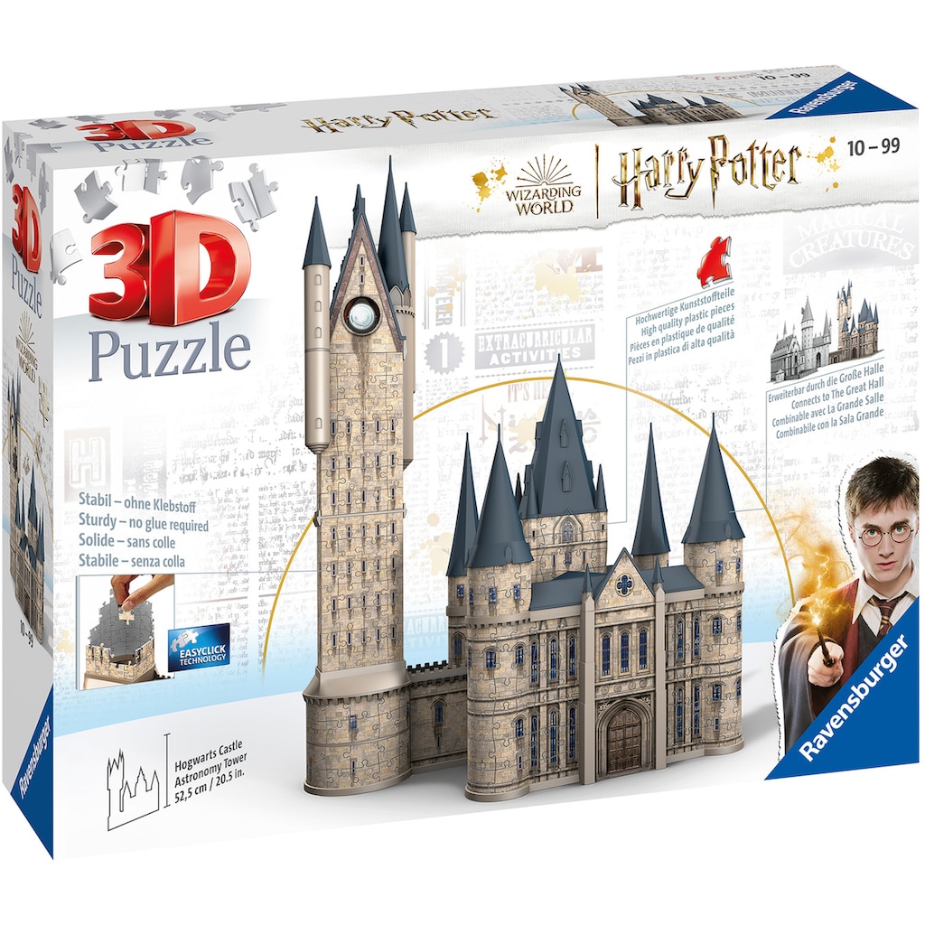 Ravensburger 3D-Puzzle »Harry Potter Hogwarts Schloss - Astronomieturm«, (615 tlg.), Made in Europe, FSC® - schützt Wald - weltweit