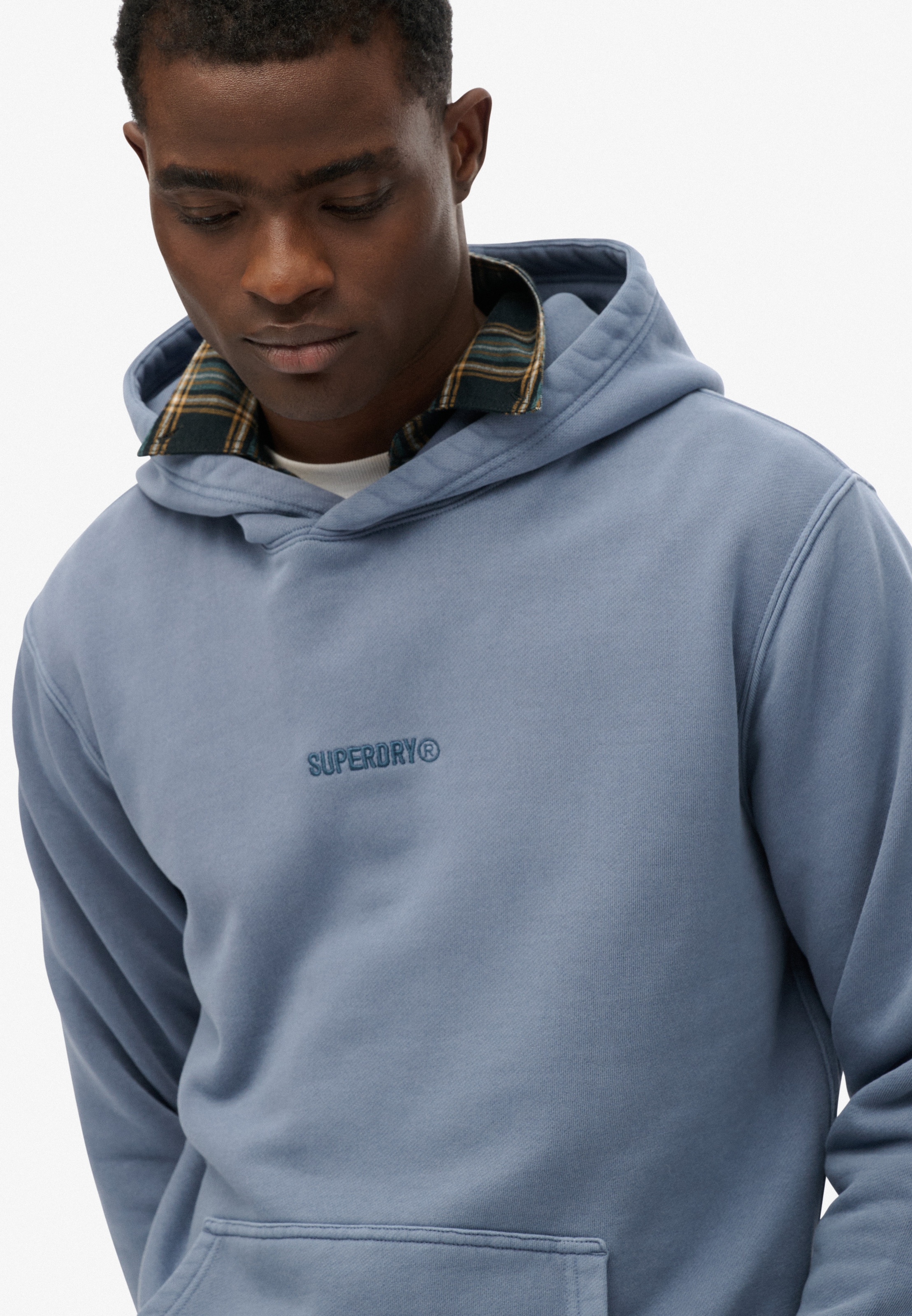 Superdry Kapuzensweatshirt »MICRO LOGO HOOD«, aus Baumwolle und Polyester, Relaxed Fit, angeraute Sweatware
