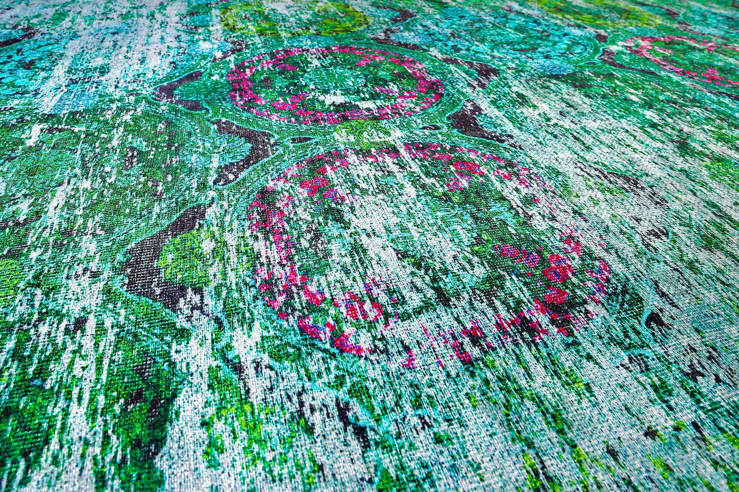 Wecon home Teppich »Focus« rechteckig 6 mm Höhe Vintage, Baumwolle, Kurzflor, Wohnzimmer, Schlafzimmer, pflegeleicht