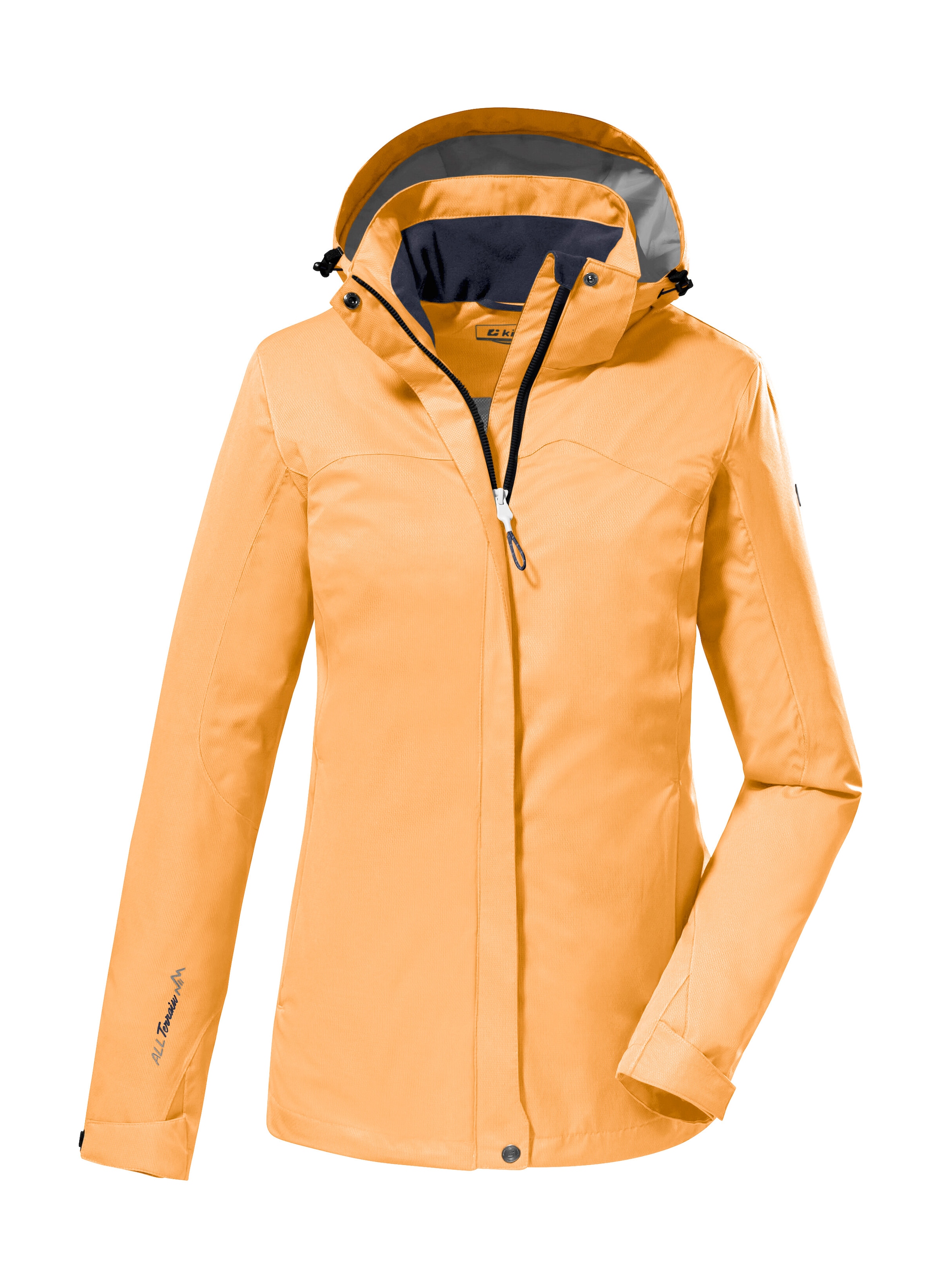 Killtec Outdoorjacke »KOS 133 KG WMN JCKT«, wasserdichte Funktionsjacke in Kurzgröße: verkürzte Ärmel u Rumpf