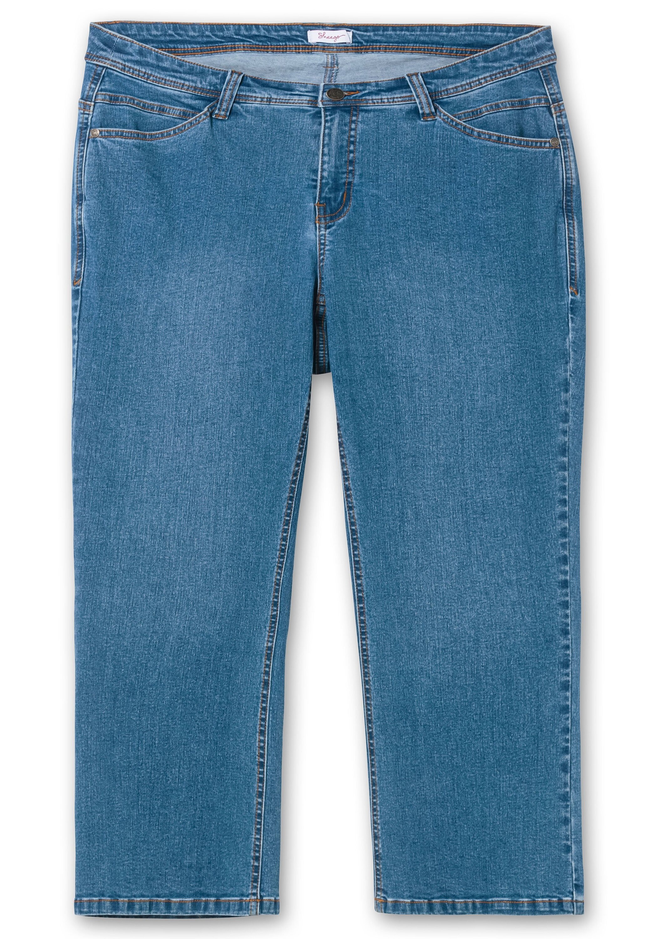 Sheego Bootcut-Jeans »Bootcut-Jeans in 7/8-Länge, Curvy-Schnitt VERENA«