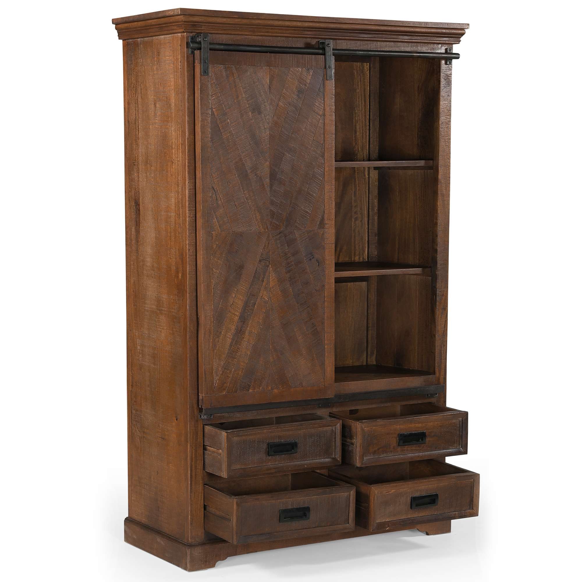 OTTO home Vitrine »Don Barn« mit 1 Schiebetür, handgefertigt, Unika-Möbel, Breite 110 cm