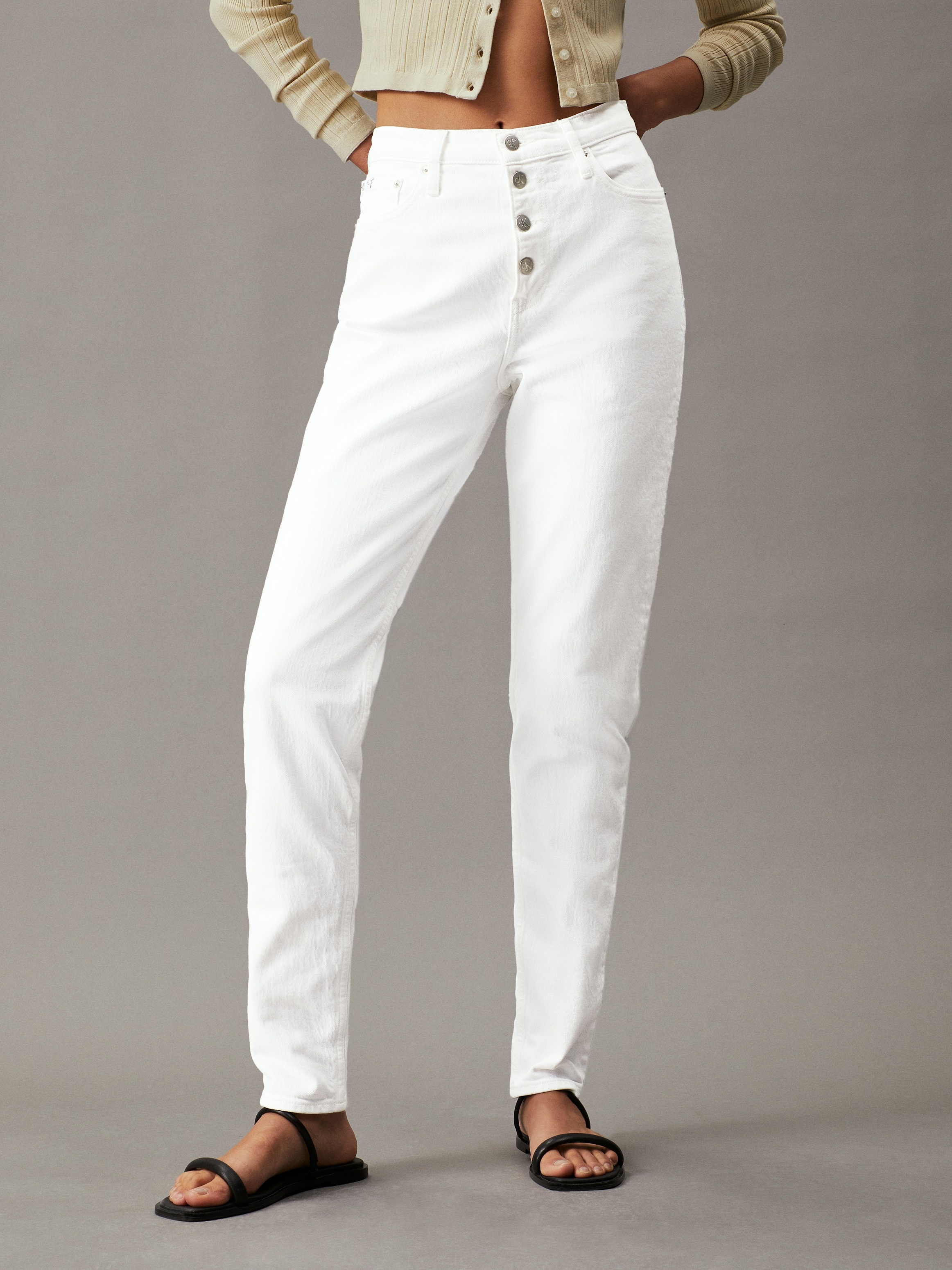 Calvin Klein Jeans Mom-Jeans, in klassischer 5-Pocket-Form