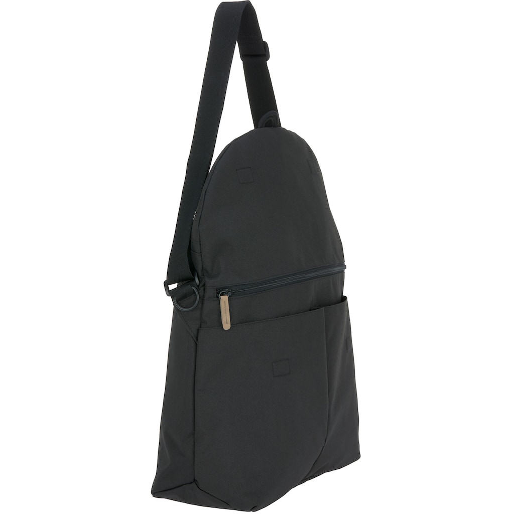 LÄSSIG Wickeltasche »Green Label, Manu, Black«, m. Wickelauflage; PETA-approved vegan; z. T. aus recyceltem Material