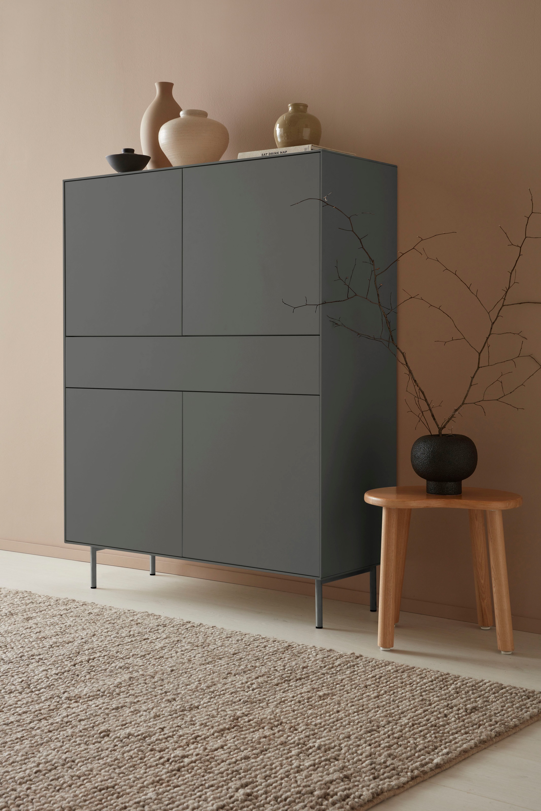 LeGer Home by Lena Gercke Highboard »Essentials«, Höhe: 144cm, MDF kaufen