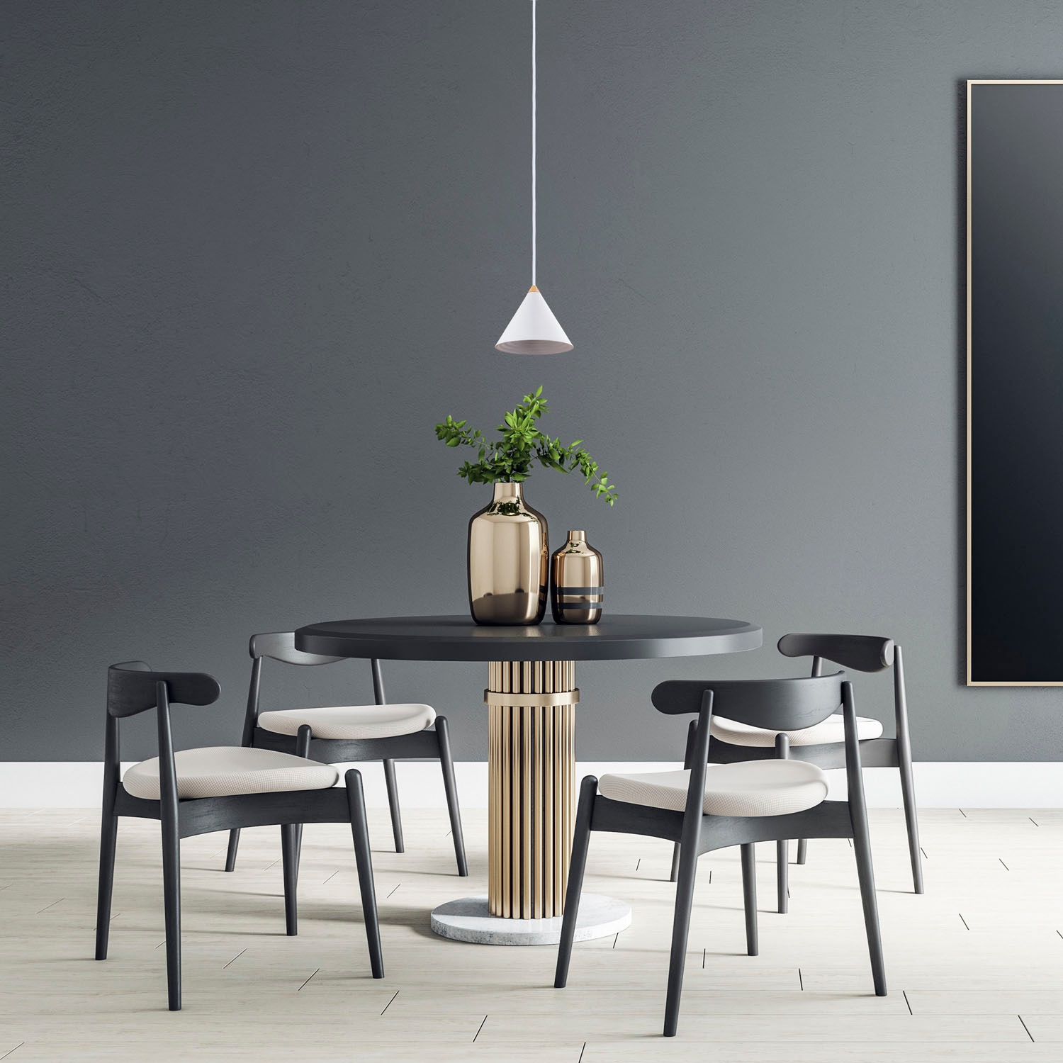 Paco Home Pendelleuchte »ROLLINA«, Leuchtmittel GU10 | ohne Leuchtmittel, Pendelleuchte Esszimmer Küchenlampe Metall Industrial Design GU10