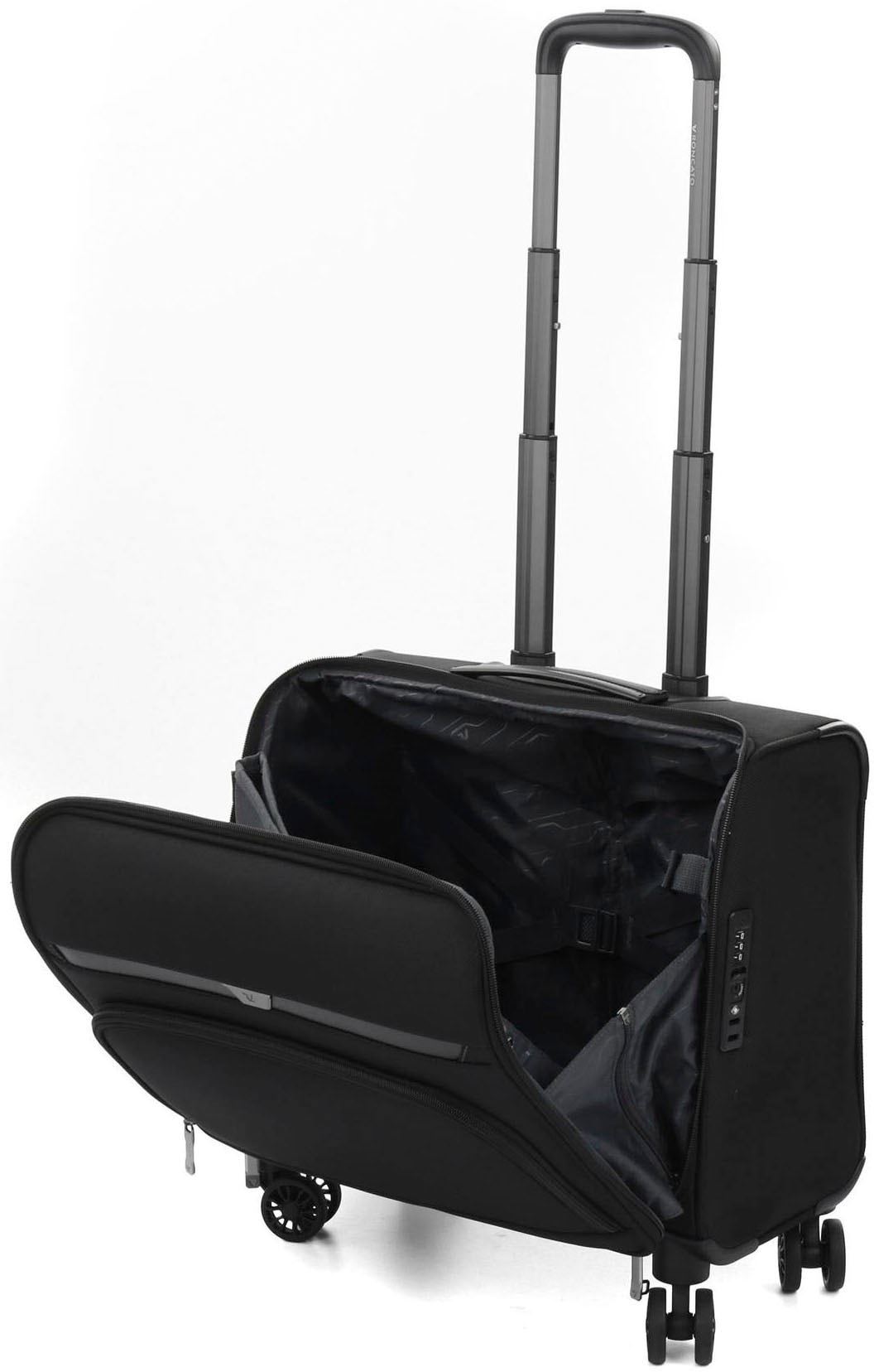 RONCATO Business-Trolley »BIZ 4.0 Business-Trolley, 4R (PC15.6"/TABLET), schwarz«, 4 Rollen, Handgepäck-Koffer mit Laptopfach für 15,6" Laptop und TSA Schloss