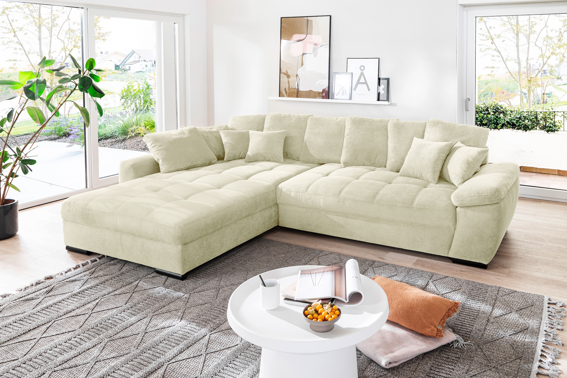 Mr. Couch Ecksofa »Richmond, L-Form mit Kaltschaum«