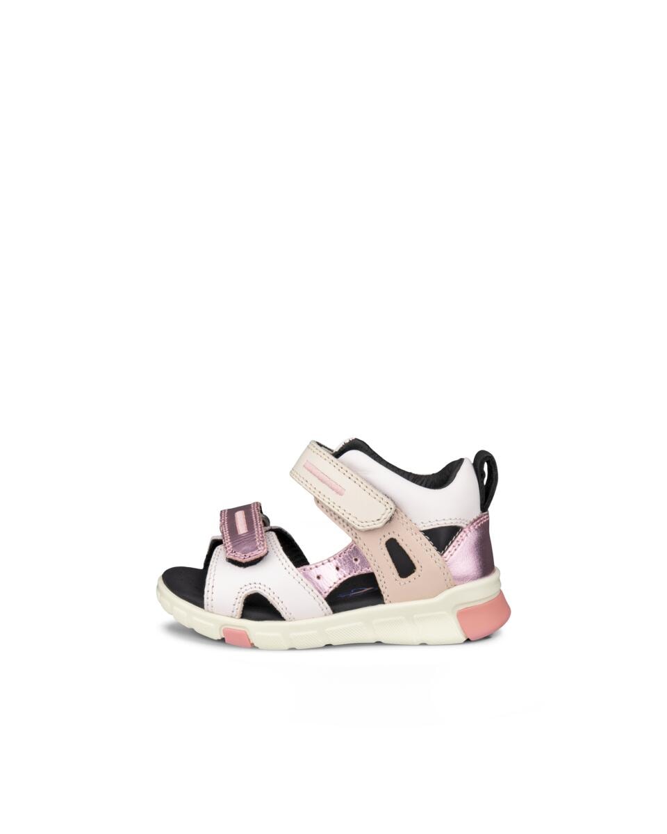 Ecco Lauflernschuh »MINI STRIDE SANDAL«, Sandale, Sommerschuh, Urlaubschuh mit Klettverschlüssen