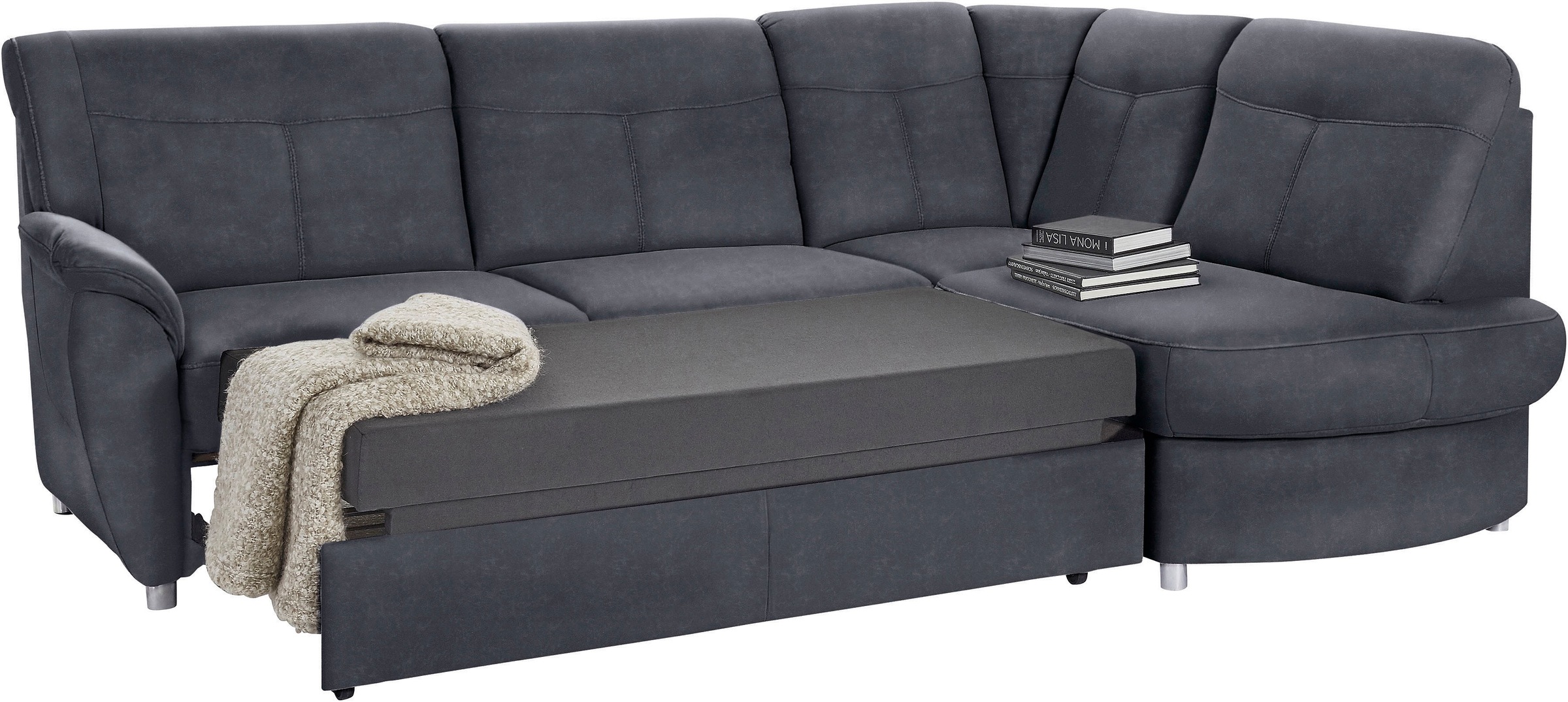 sit&more Ecksofa »Sonoma L-Form«, wahlweise mit Bettfunktion und Bettkasten