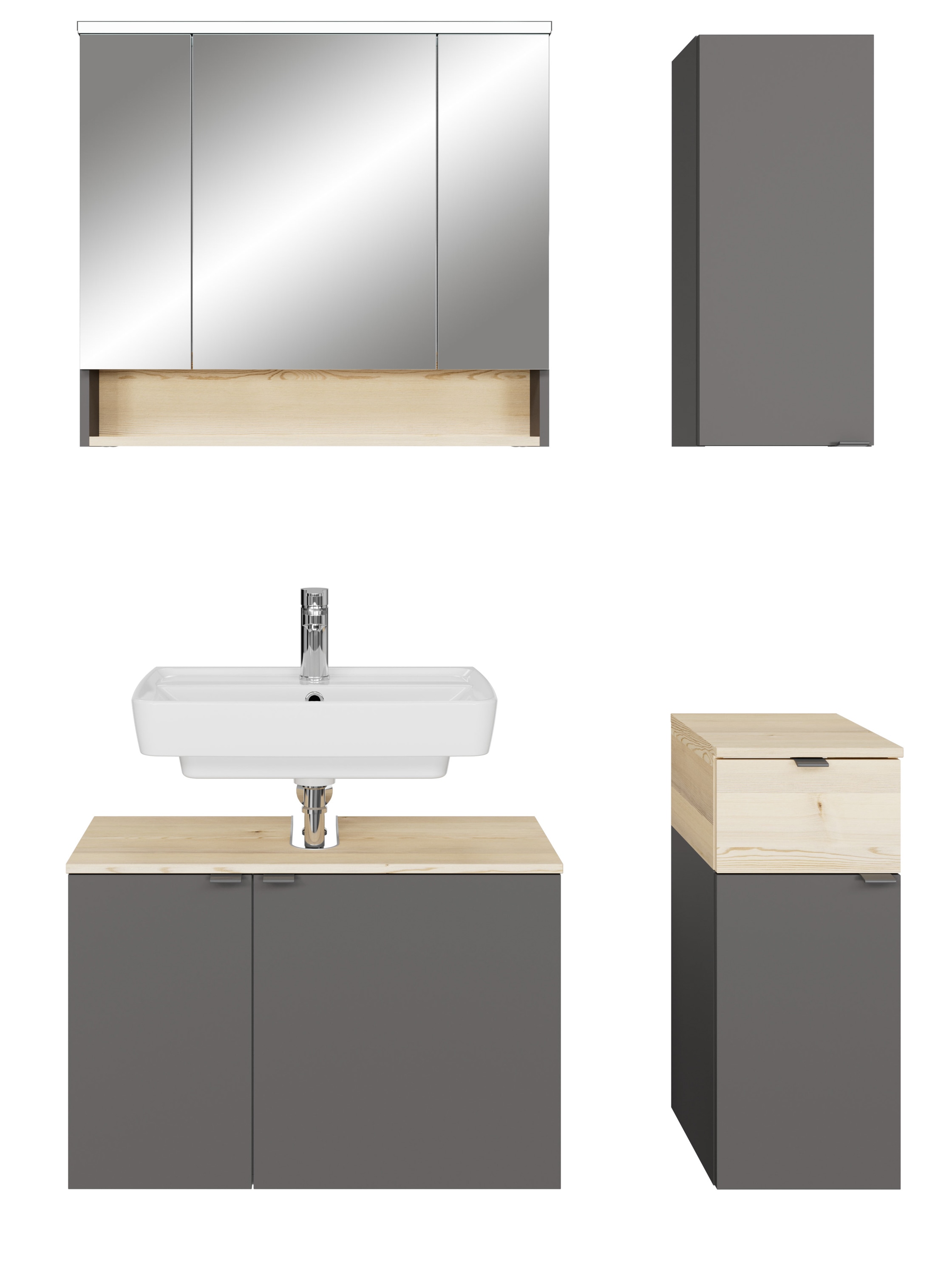 Saphir Badmöbel-Set »Quickset 394« Komplett-Set, 4 Stk. tlg.