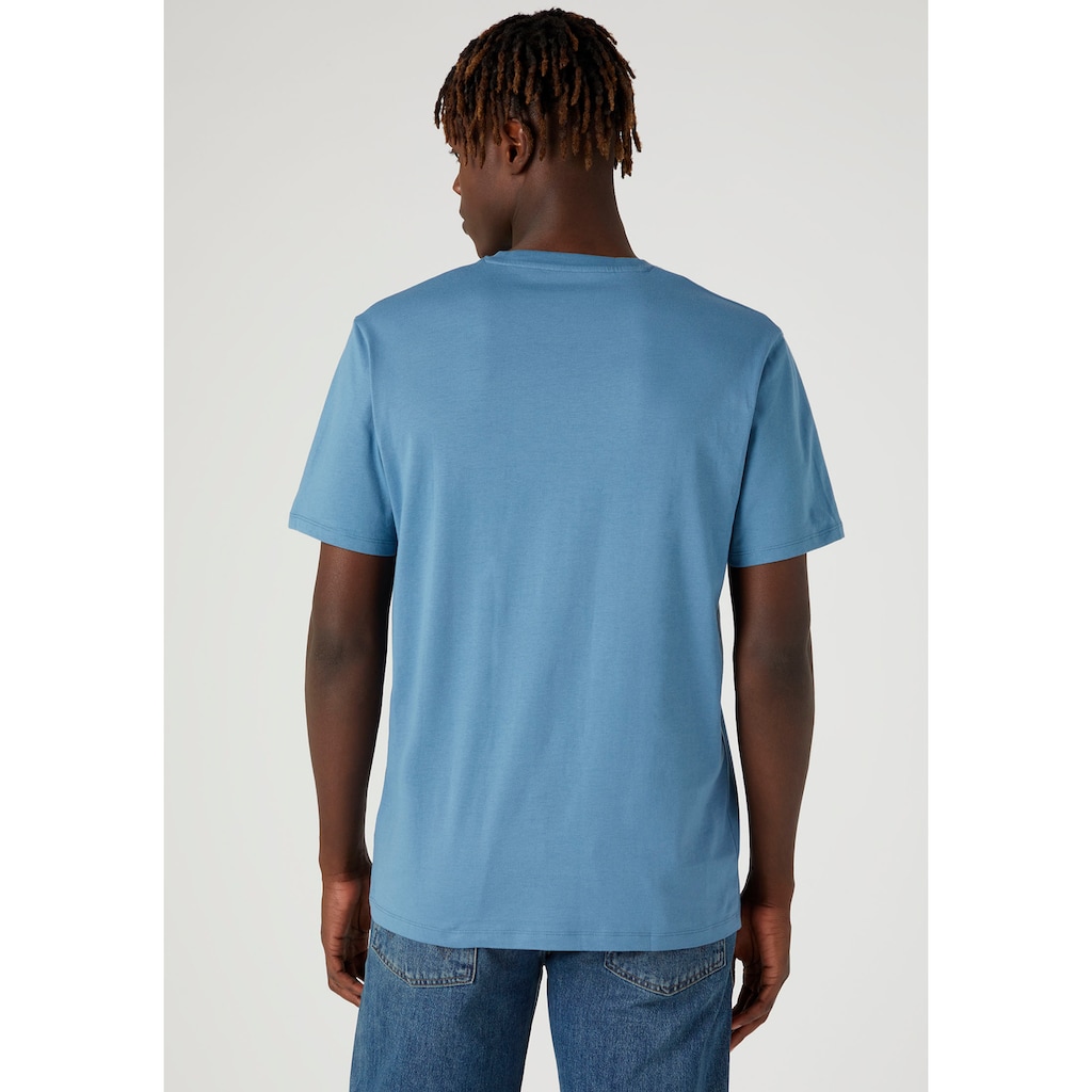 Wrangler T-Shirt »Sign Off«, (Set, 2 tlg., 2er-Pack)