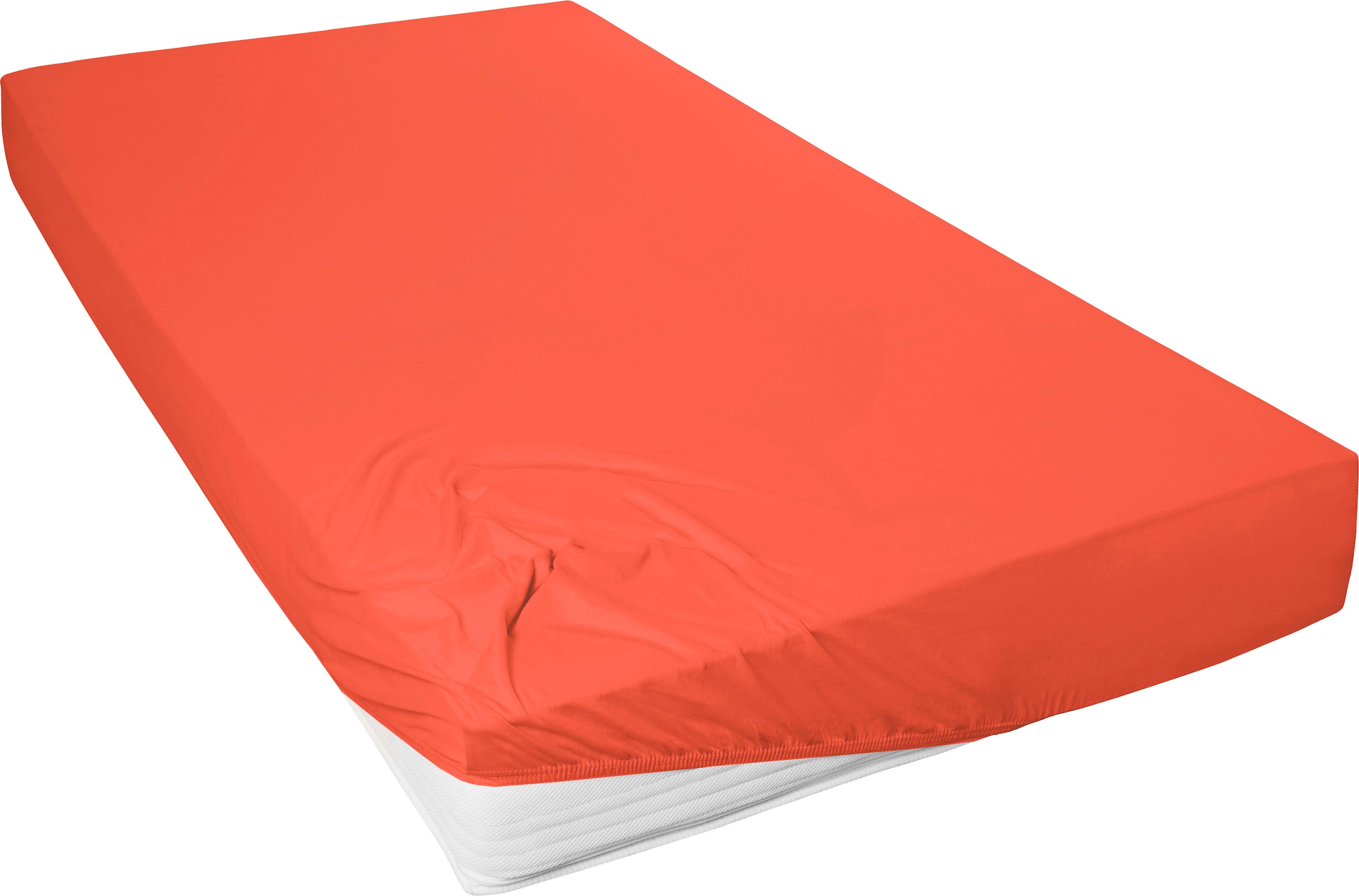 Primera Spannbettlaken »Mako-Feinjersey Spannbetttuch«, Geeignet für Standardmatratzen bis 22 cm, 100% Baumwolle