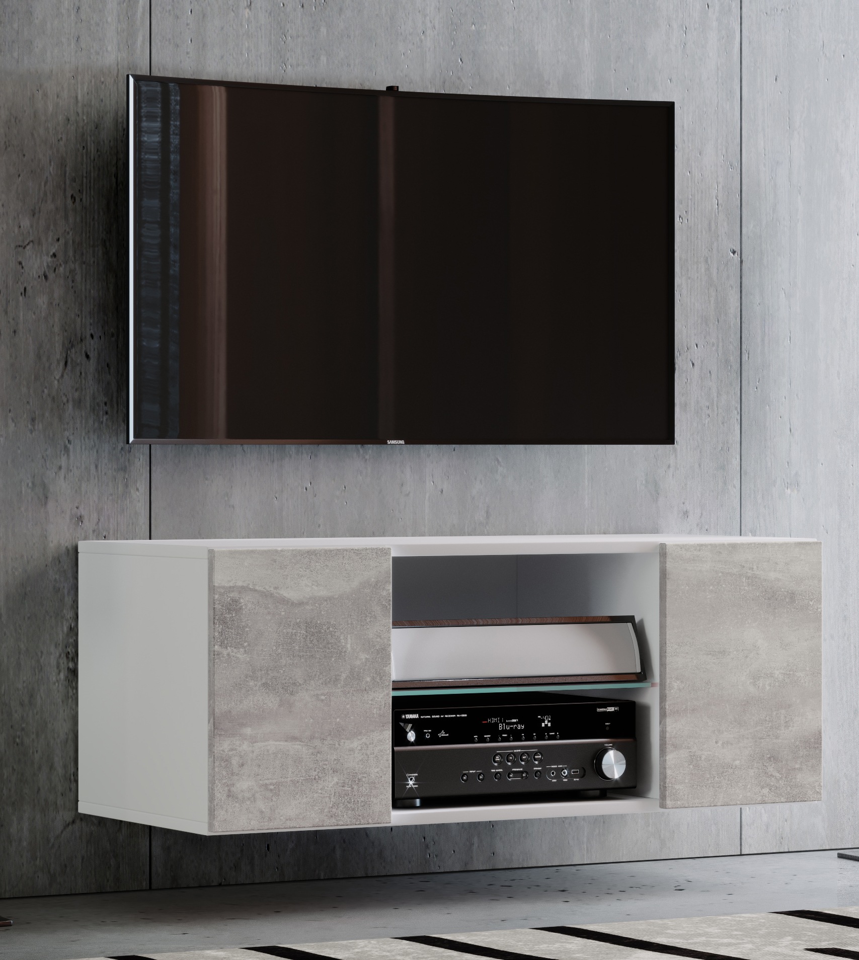 VCM Wohnzimmertisch »Holz TV Wand Hänge Lowboard Fernsehschrank Jusa 95«