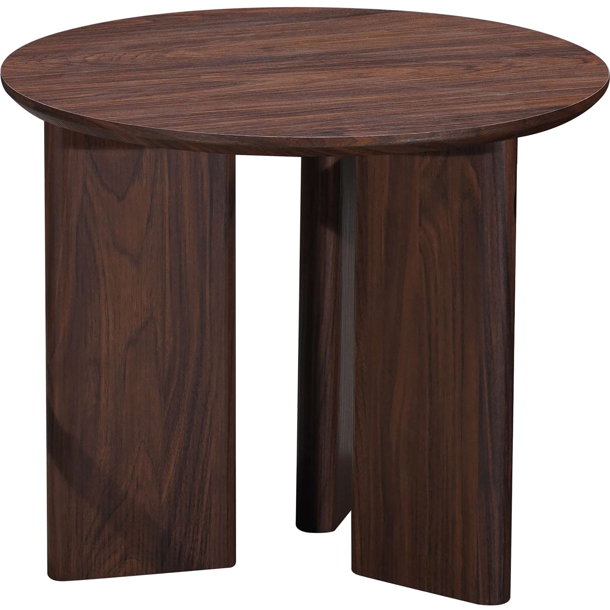 OTTO home Beistelltisch »Cassian« 1 Stk. tlg. schöne Holzoptik, modernes Fußgestell, Ø50 cm