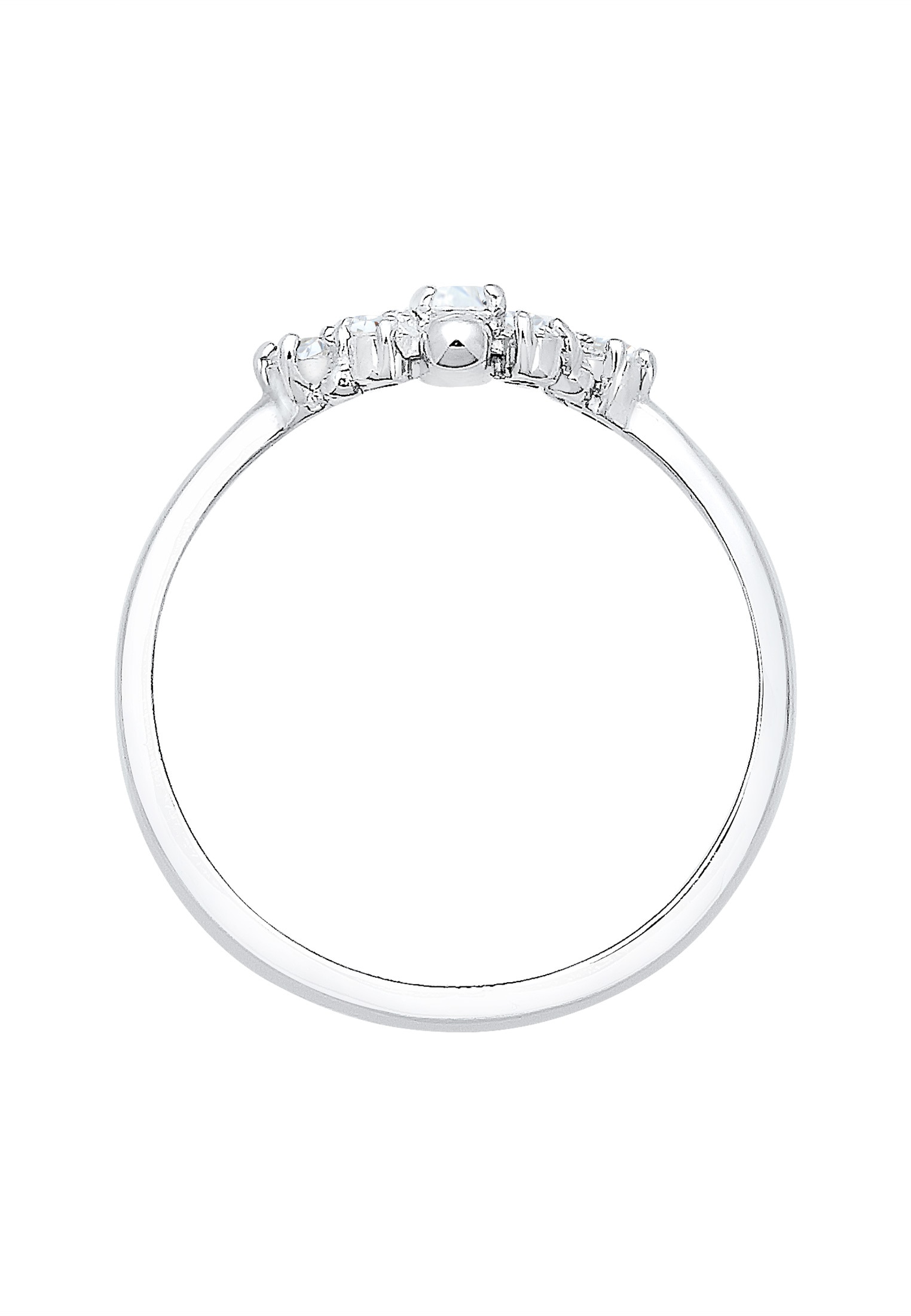 Elli Verlobungsring »Ring Verlobungsring Zirkonia Weiß 925 Sterling Silber«
