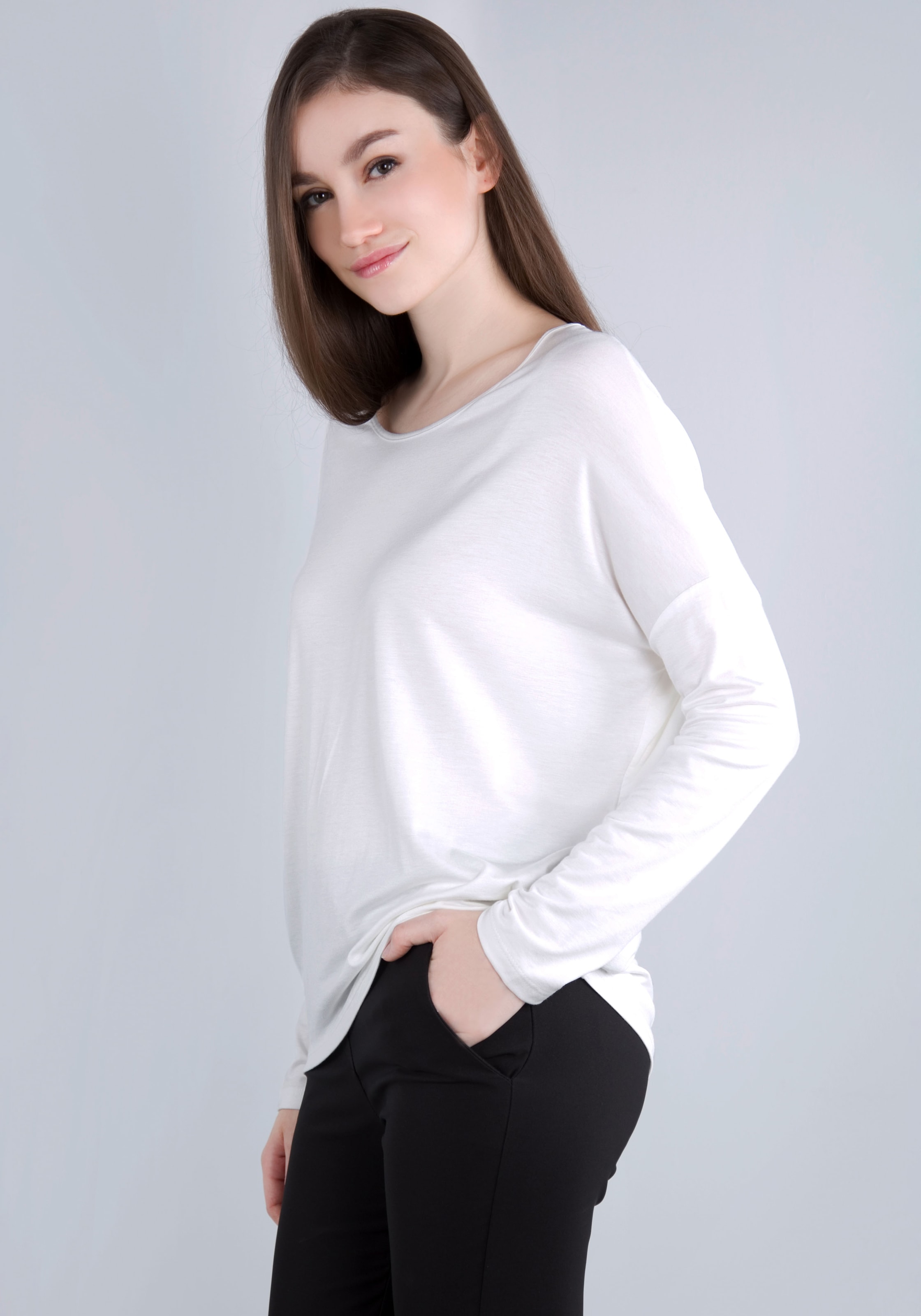 IMPERIAL Langarmshirt, in lässiger "O - Shape" Form