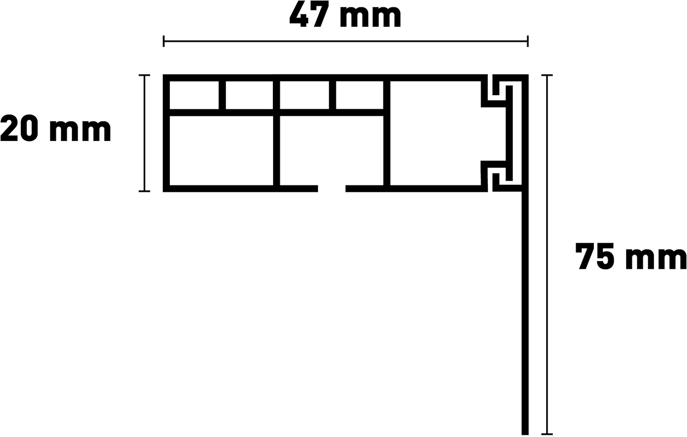 SN DECO GROUP Gardinenschiene »Vorhangschiene SH mit Blende«, 1 läufig-läufig, Fixmaß