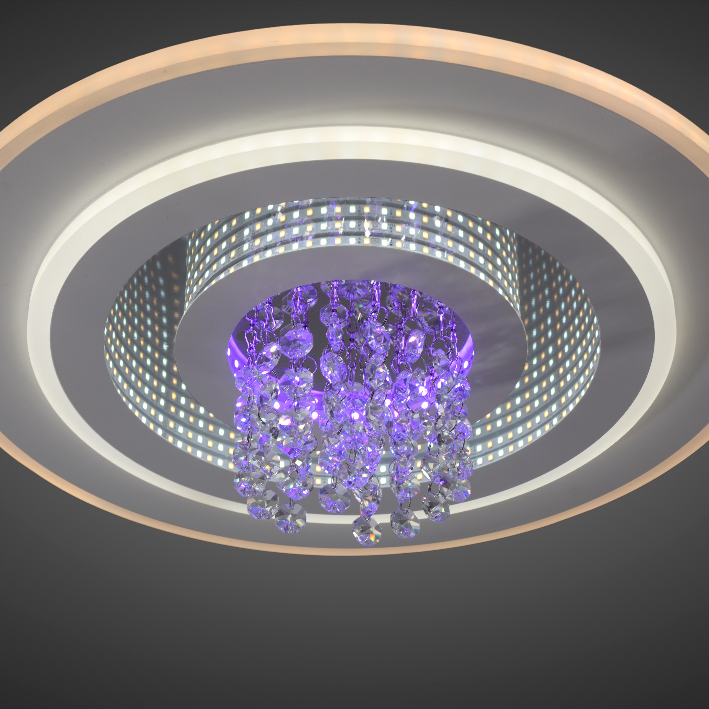 JUST LIGHT LED Deckenleuchte »TOLAGO« LED-Board 1 Stk. warmweiß - kaltweiß CCT+RGB, stufenlos dimmbar, separat steuerbar, IR-FB., Memoryfunktion