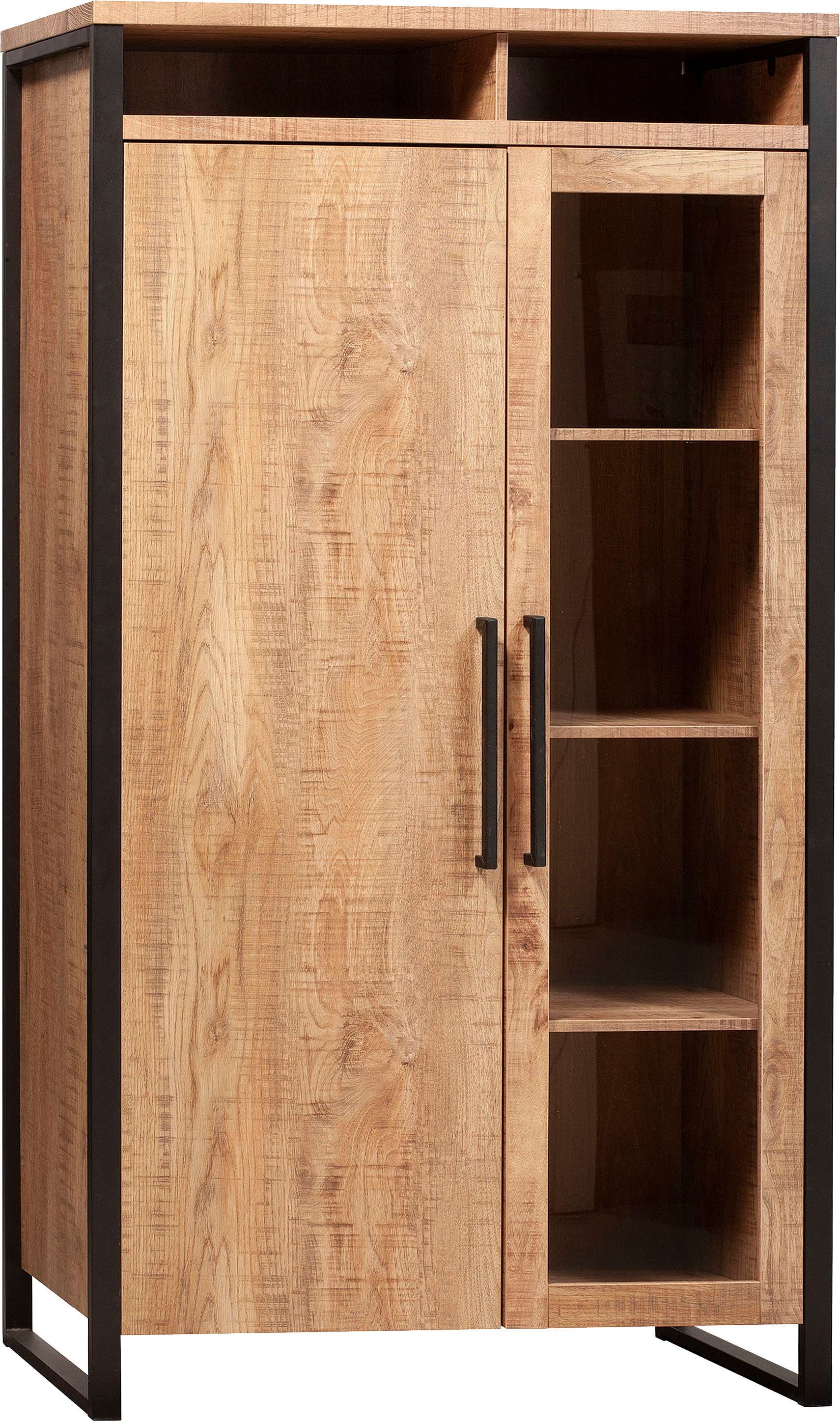 OMG Design Vitrine »Carriba Wohnzimmerschrank« Höhe 190 cm, mit Soft-Close