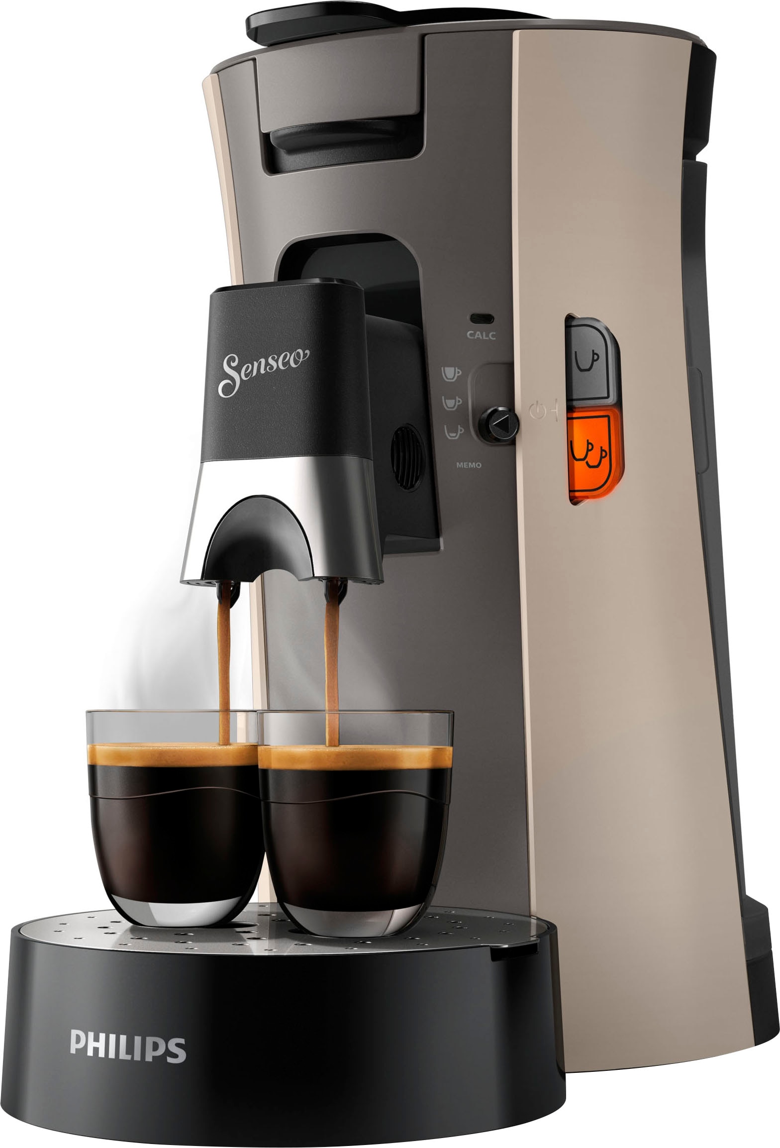 Philips Senseo Kaffeepadmaschine »Select CSA240/30«, 14,- Garantie € inkl. XXL 3 UVP mit im von Jahren Wert Gratis-Zugaben