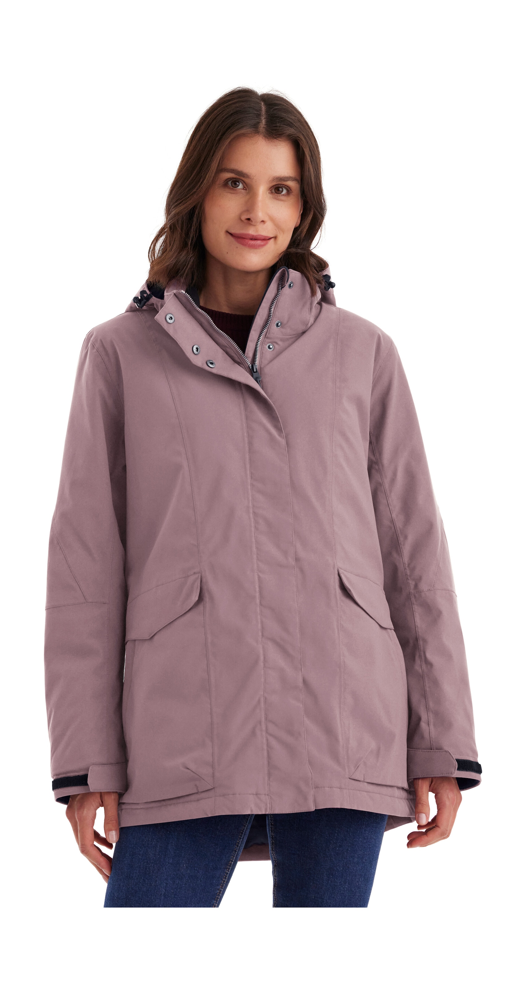Killtec Funktionsjacke »Damen Jacke« Wasserdichte, atmungsaktive Damenjacke mit abnehmbarer Kapuze