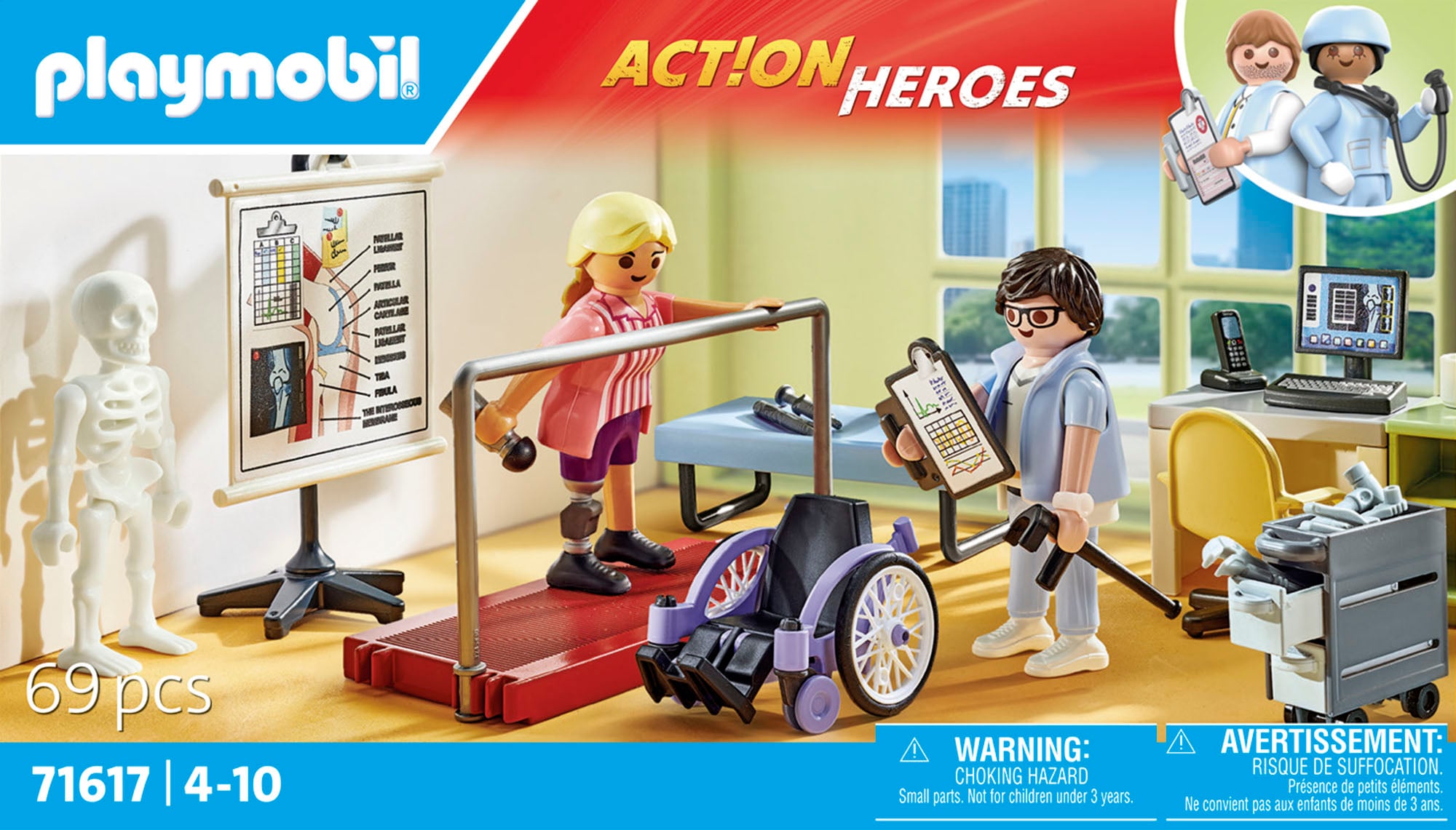 Playmobil® Konstruktions-Spielset »Orthopädie (71617), Action Heroes« Made in Europe