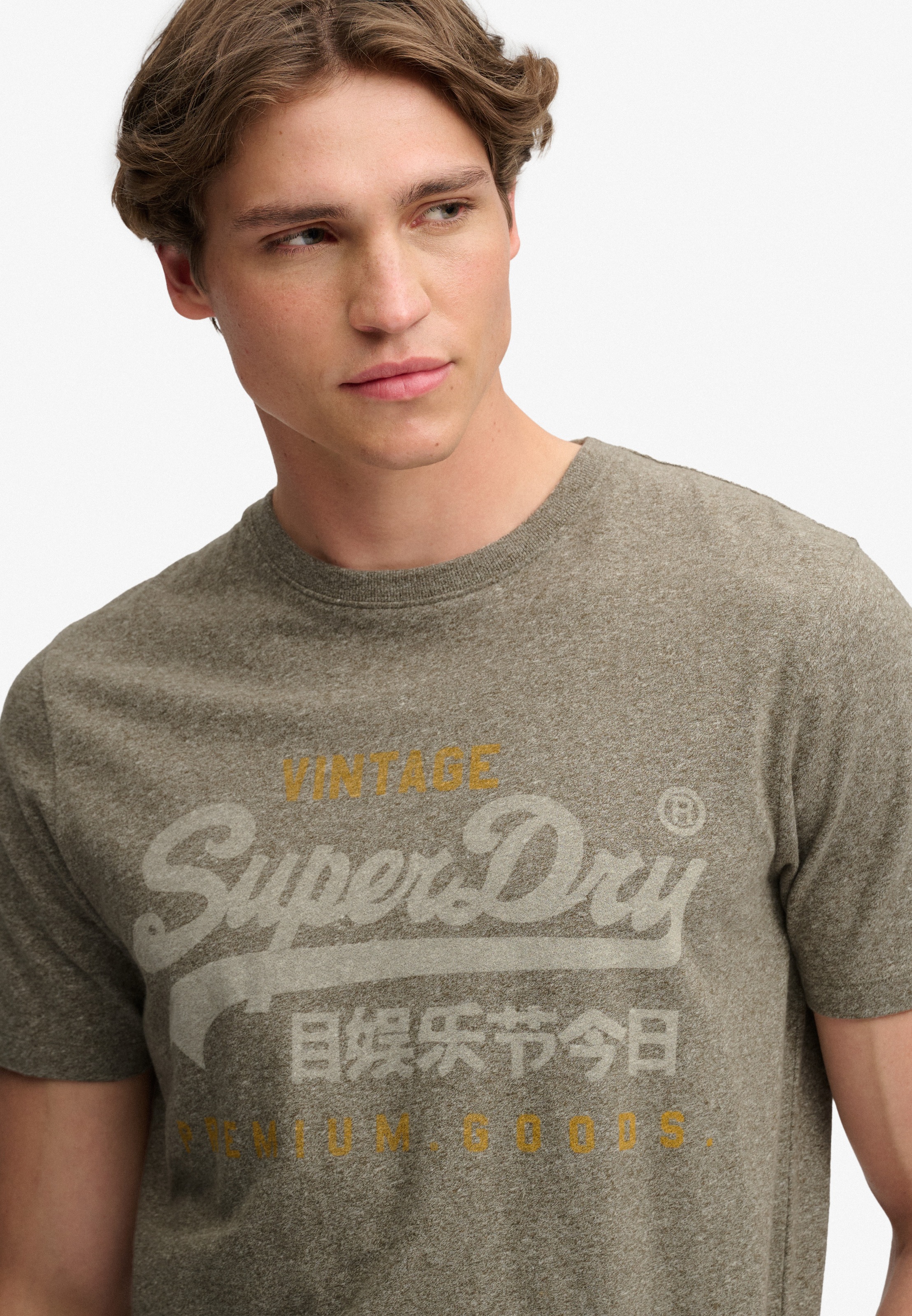 Superdry Rundhalsshirt »VL HERITAGE RELAXED TEE« Baumwolle, relaxed fit