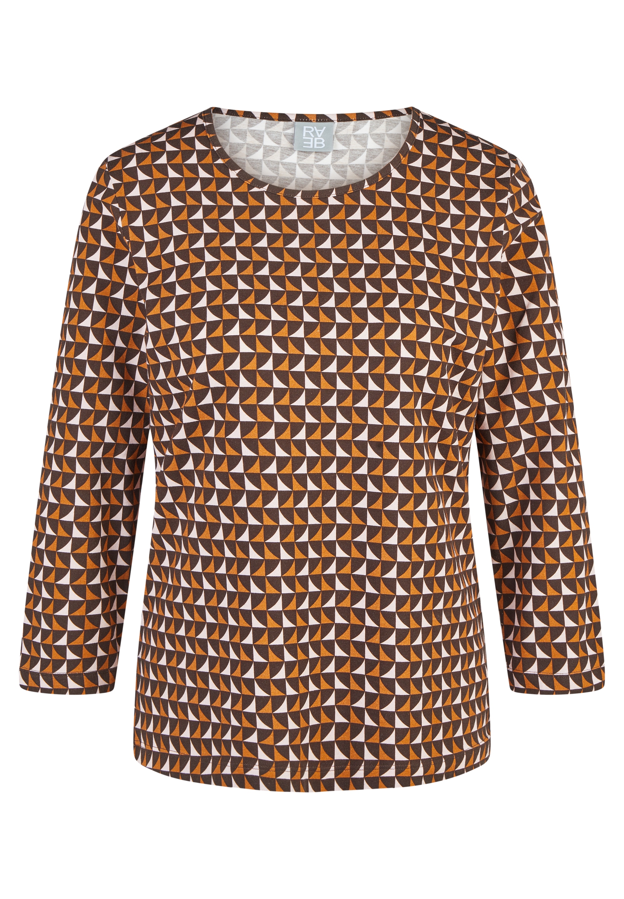 Rabe 3/4-Arm-Shirt mit Allover-Muster