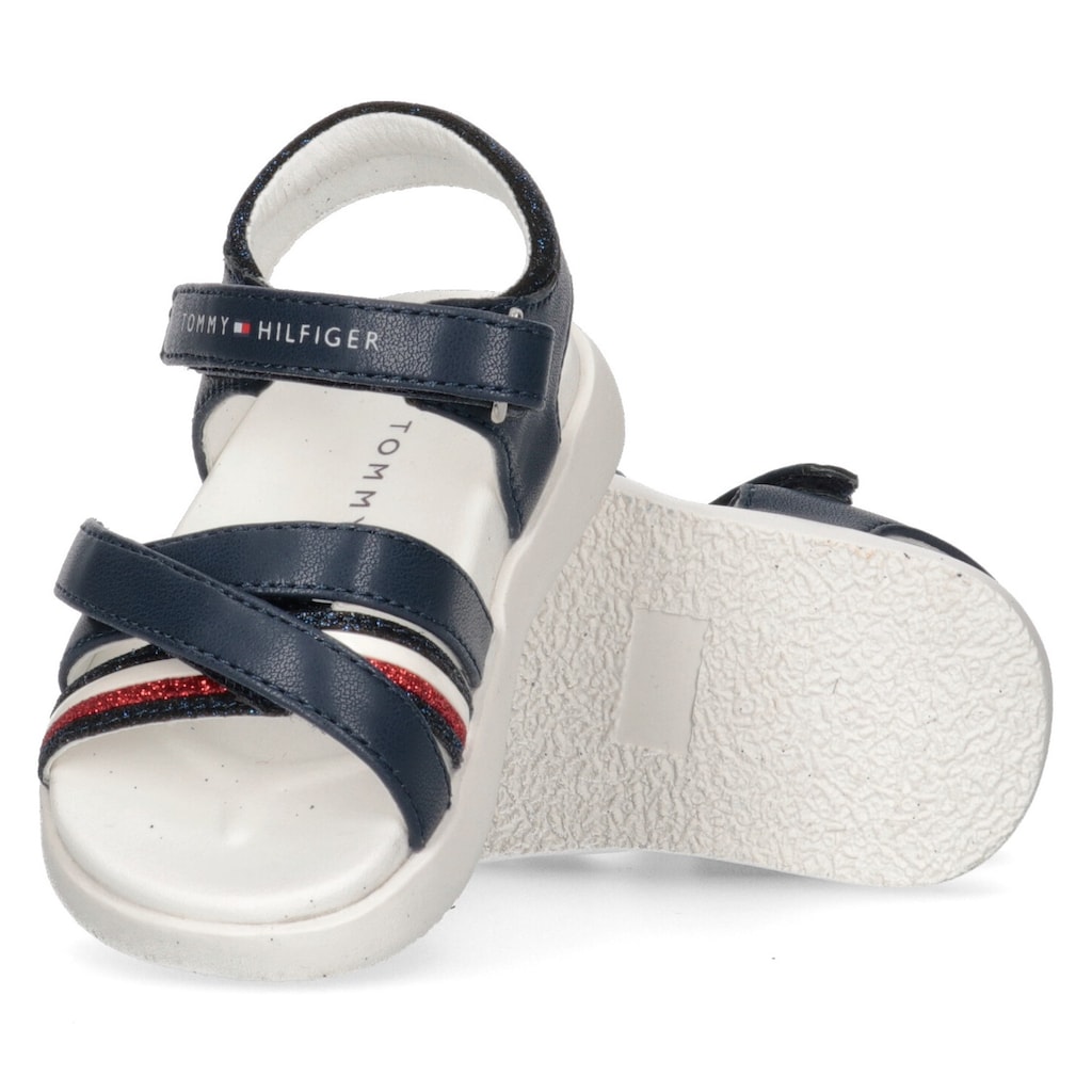 Tommy Hilfiger Sandale »STRIPES VELCRO SANDAL«