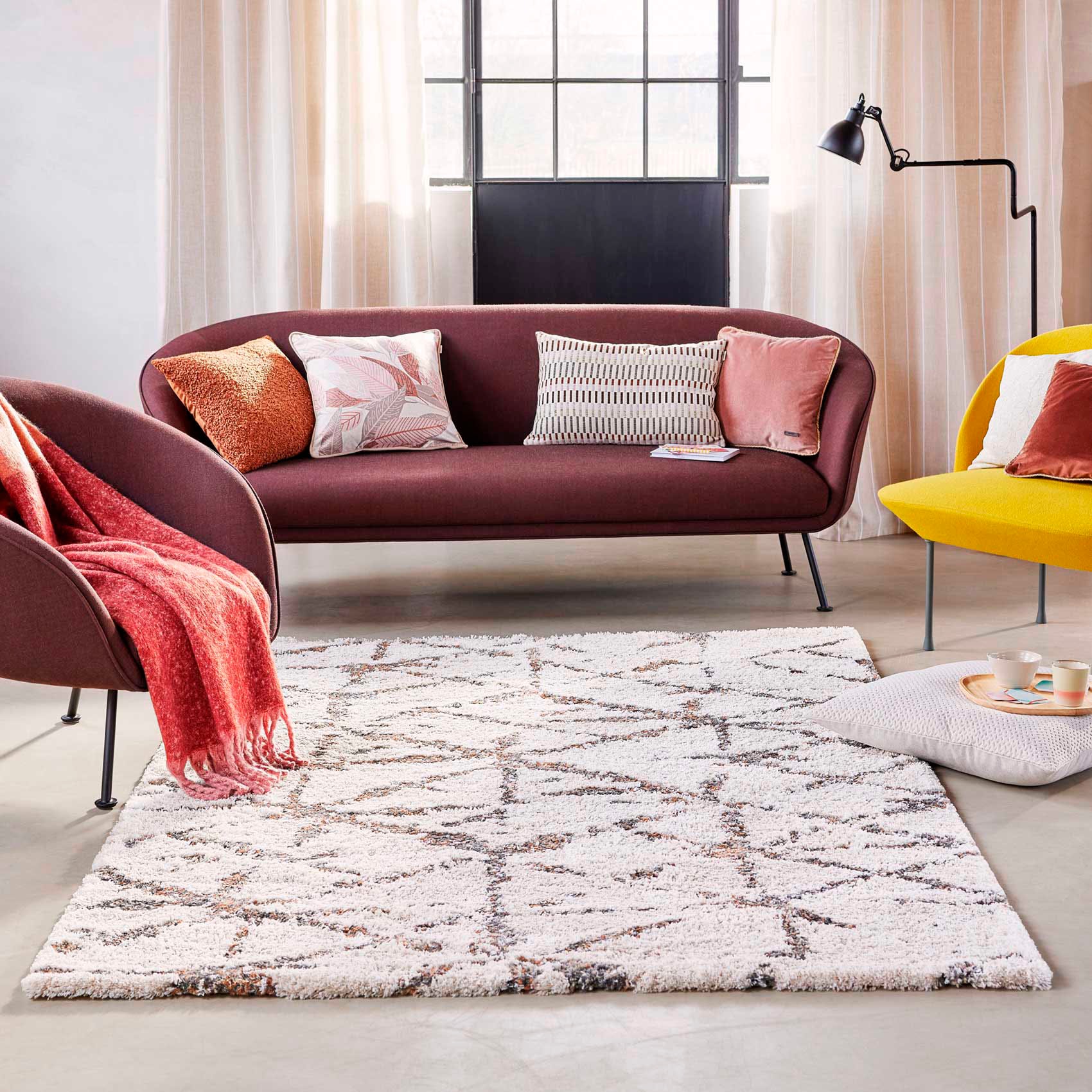 Esprit Hochflor-Teppich »Ronja ESP-80335« rechteckig 30 mm Höhe Shaggy, Langflor, Weich, Wohnzimmer, Schlafzimmer