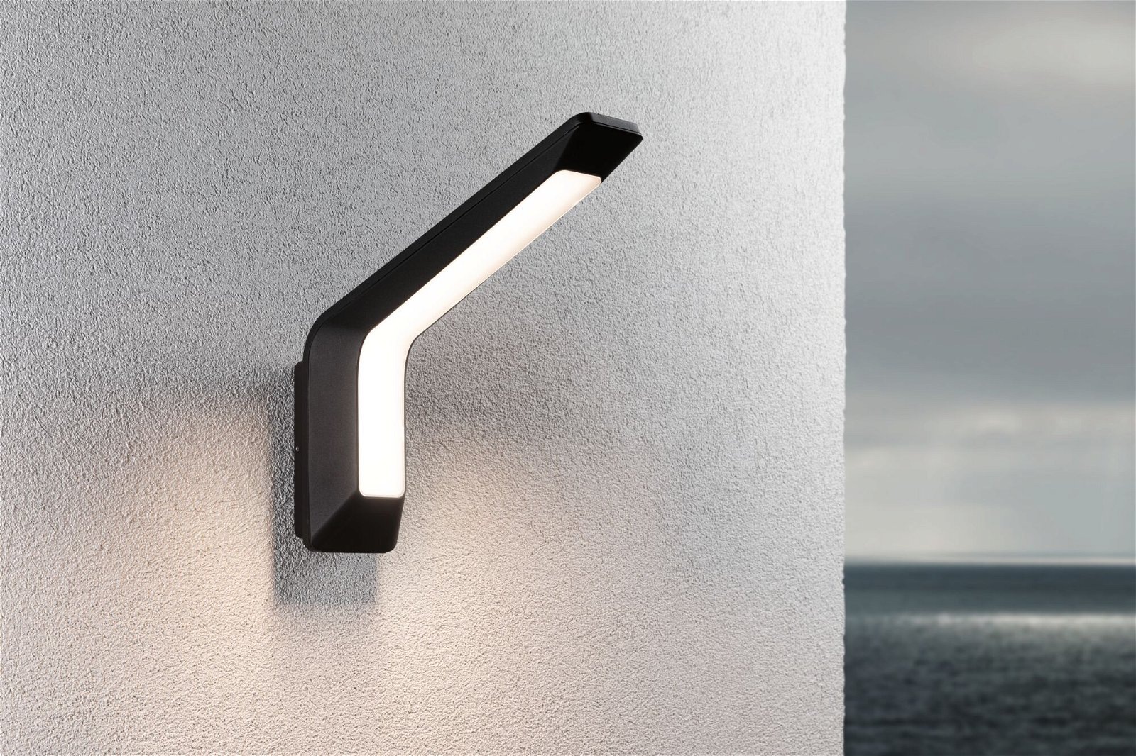Paulmann LED Außen-Wandleuchte »Merano IP44 90x328mm 3000K 14W 950lm 230V Anthrazit Aluminium«, 1 flammig, Bewegungsmelder mit Hochfrequenz-Sensor