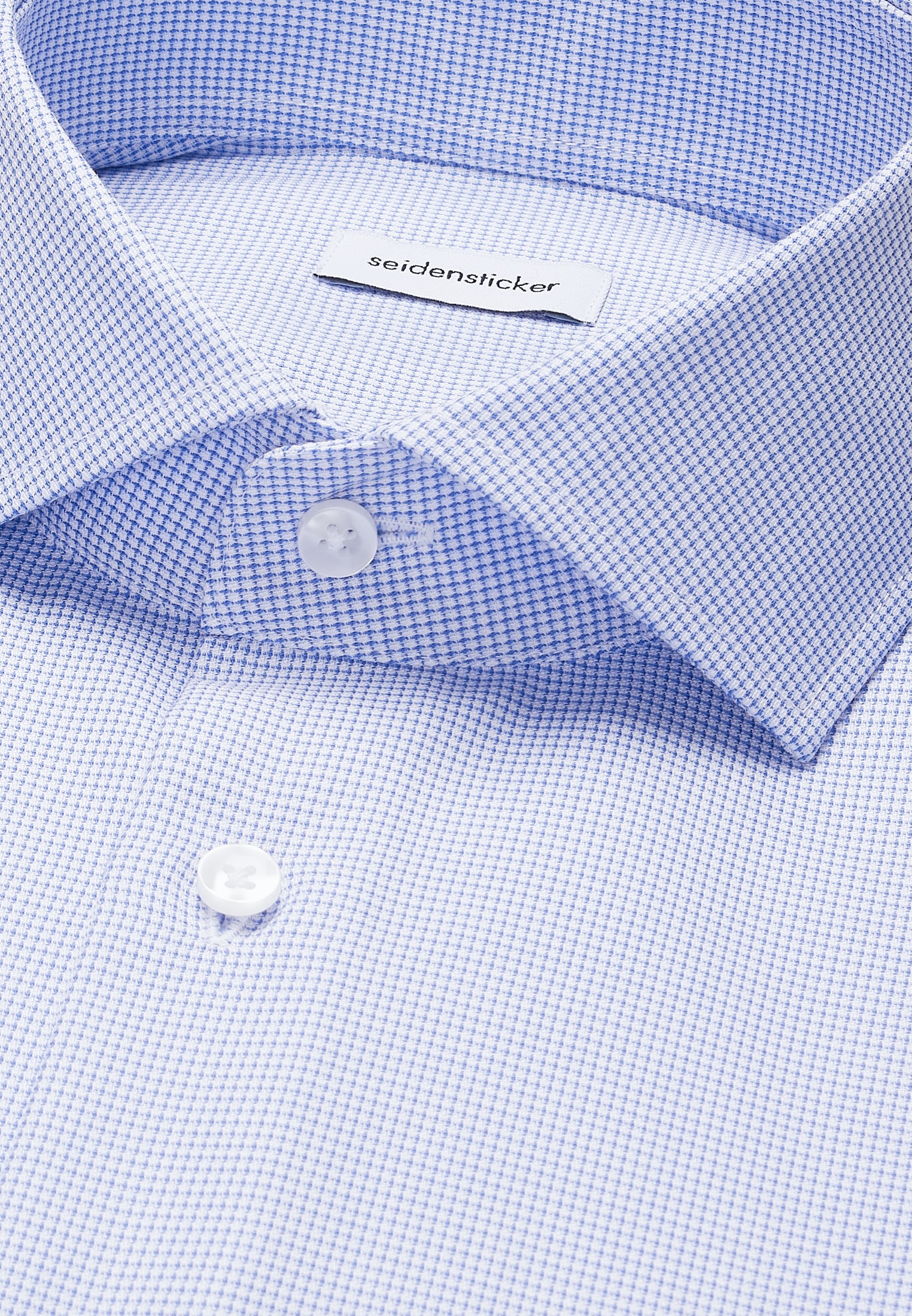 seidensticker Businesshemd »Schwarze Rose« Slim 1/2 Kentkragen Struktur