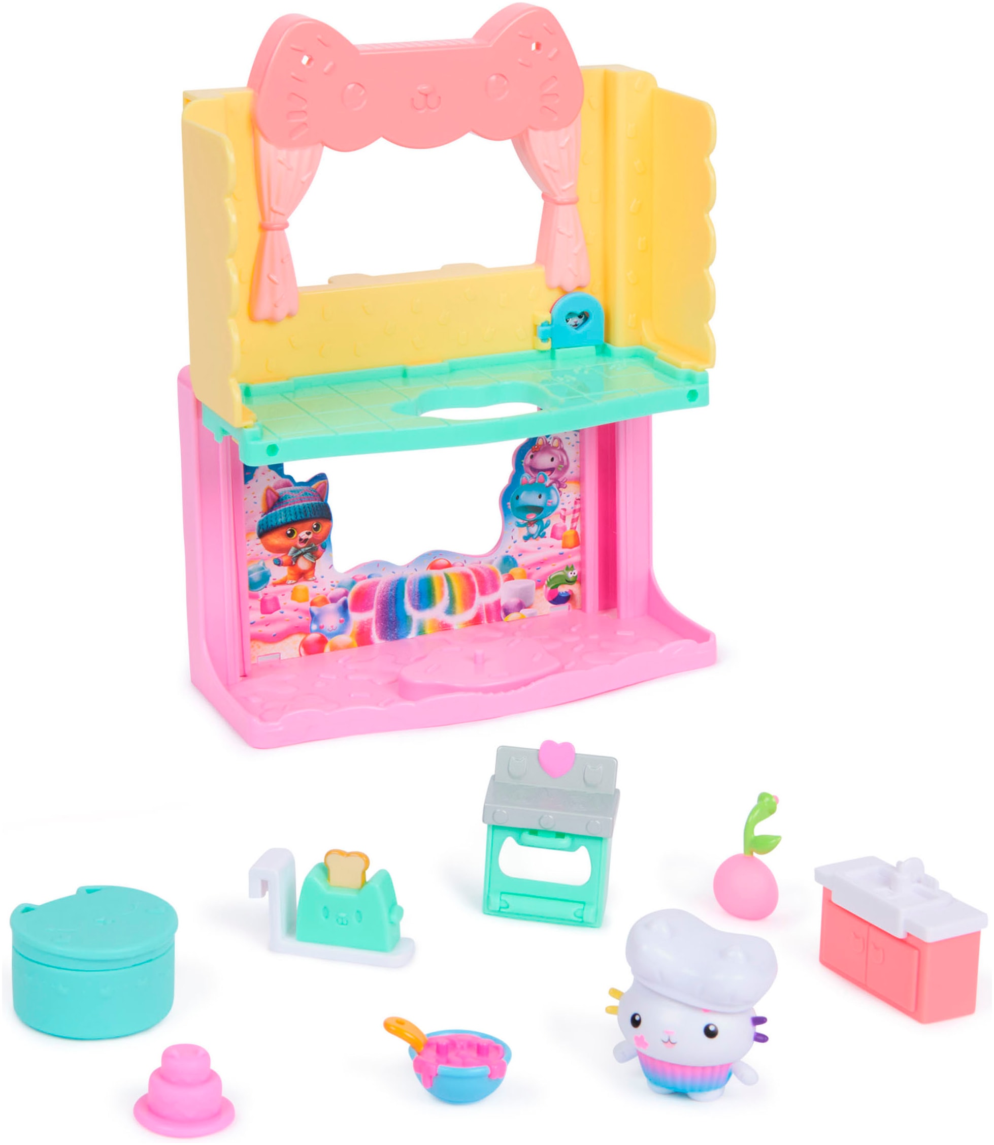 Spin Master Spielwelt »Gabby’s Dollhouse: Der Film – Portal Raum« Cakeys zuckersüße Sprinkleküche"