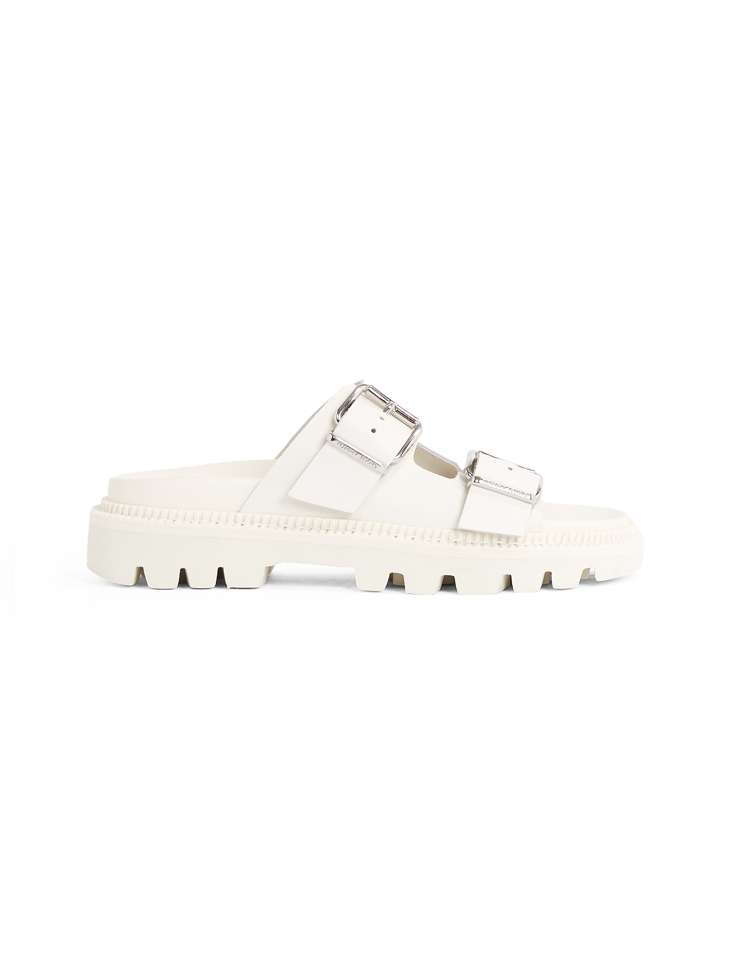 Tommy Jeans Pantolette »TJW DOUBLE STRAP SANDAL«, Plateau, Sommerschuh, Schlüpfschuh mit zwei verstellbaren Schnallen