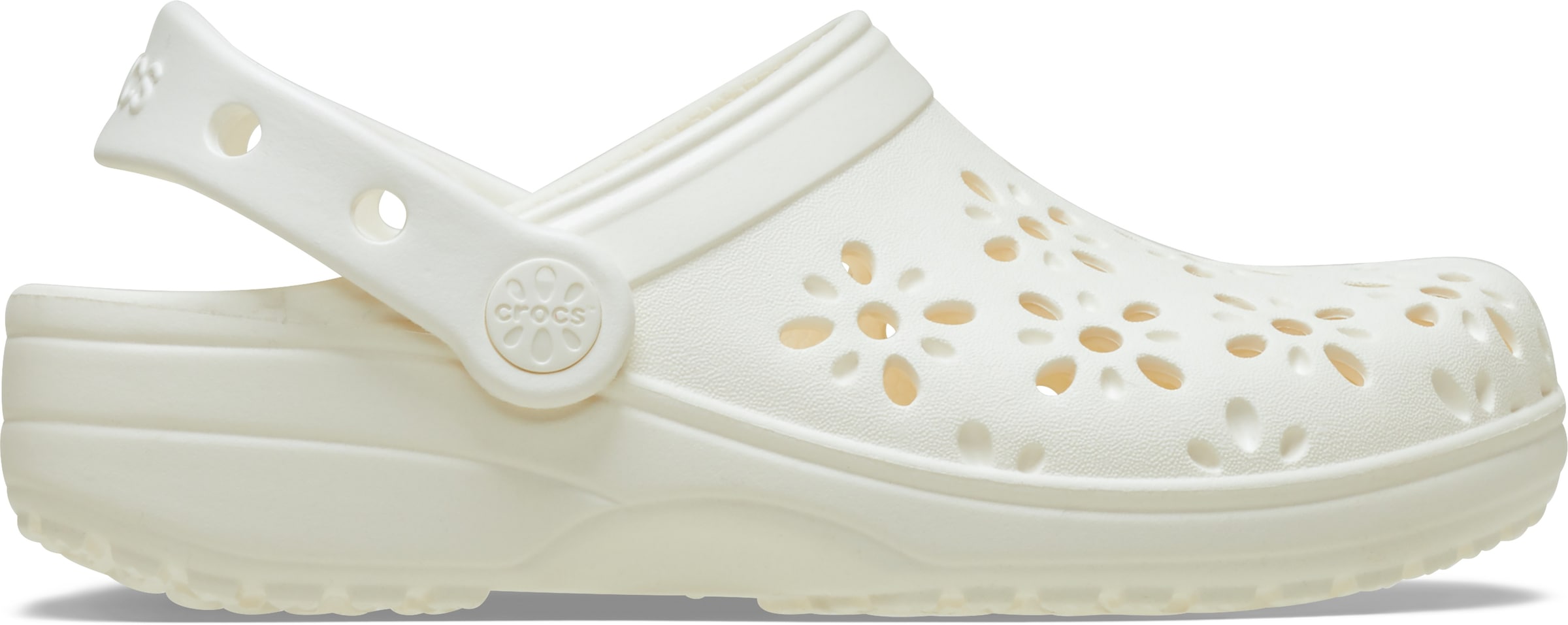 Crocs Clog »Classic Floral Cut Out Clog«, Sandale mit schwenkbarem Fersenriemen