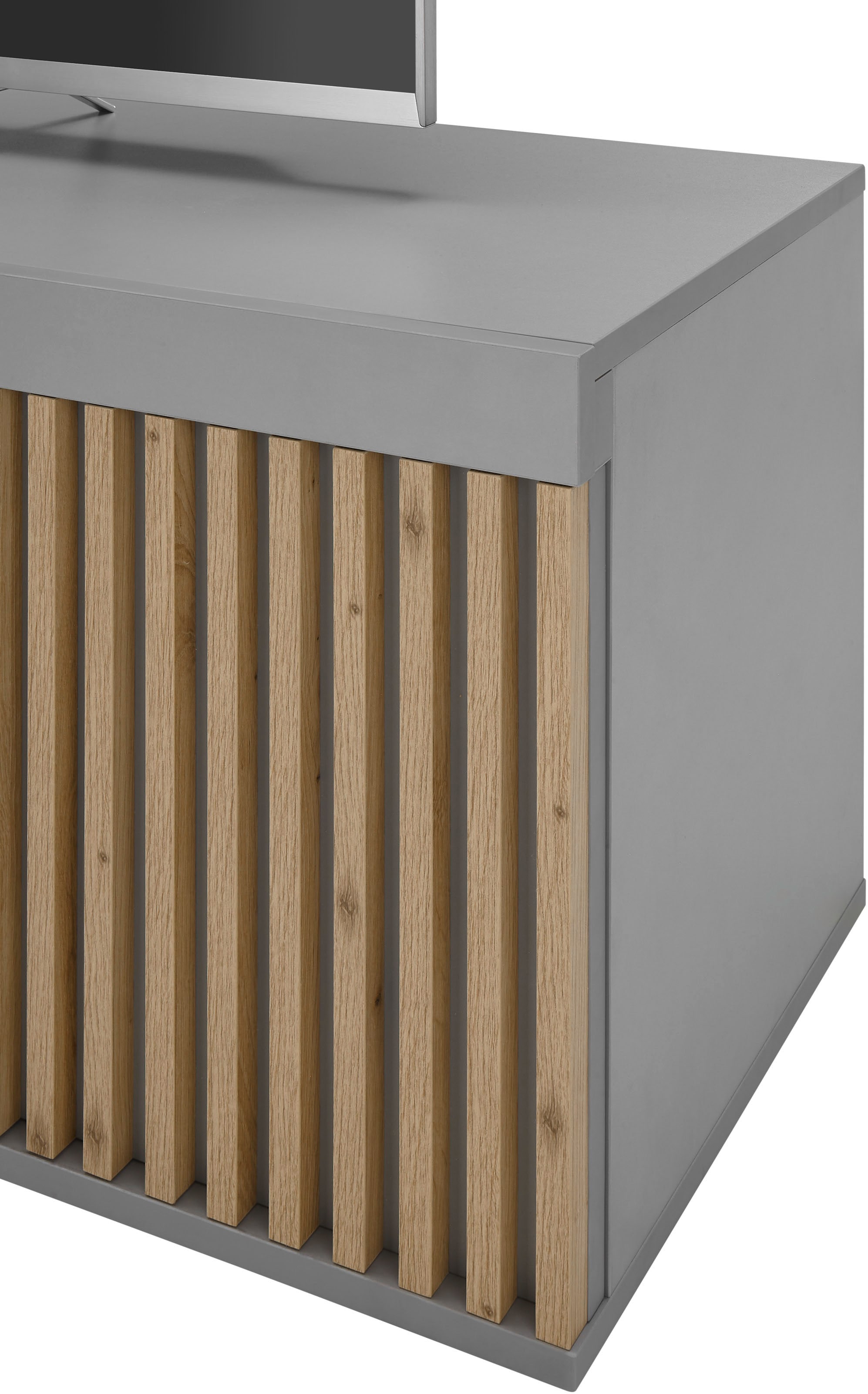 Stolkom TV-Schrank »Jasper« 2 Türen und 2 offenen Fächer, Oberboden bis 25 kg belastbar