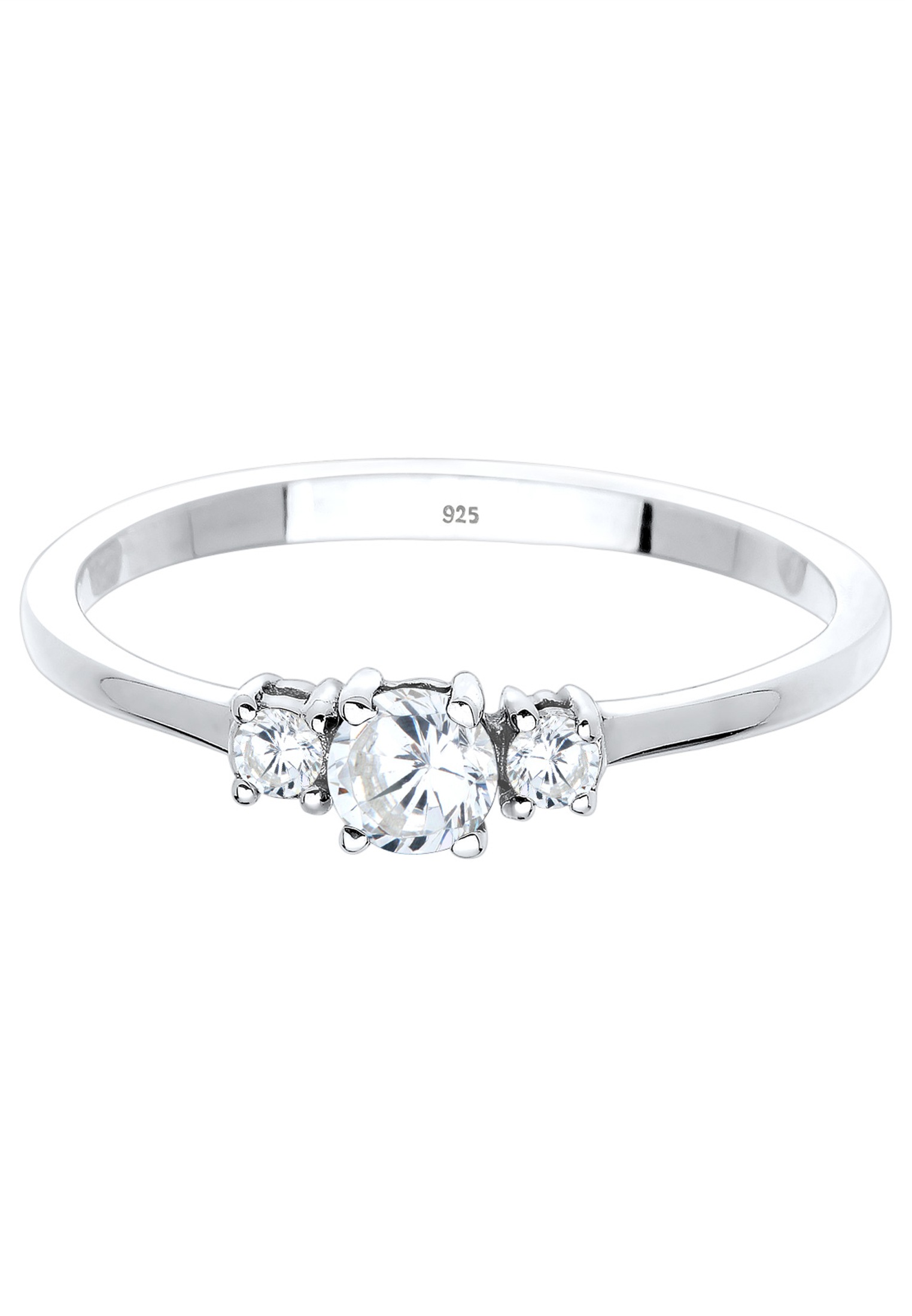 Elli Silberring »Ring Verlobungsring Zirkonia 925 Silber«