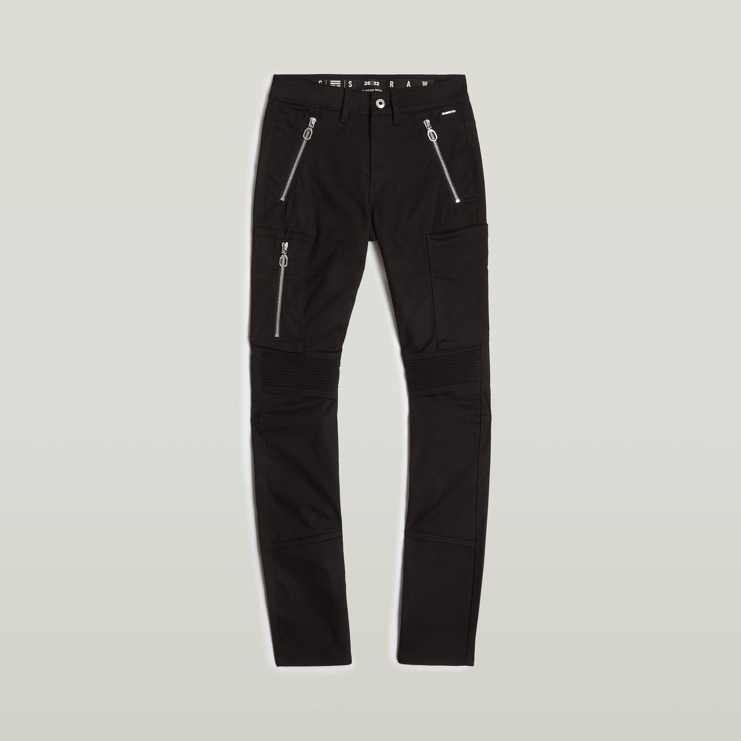 G-STAR Bikerhose »Biker Skinny Cargo«, mit kontrastfarbenen Reißverschlüssen