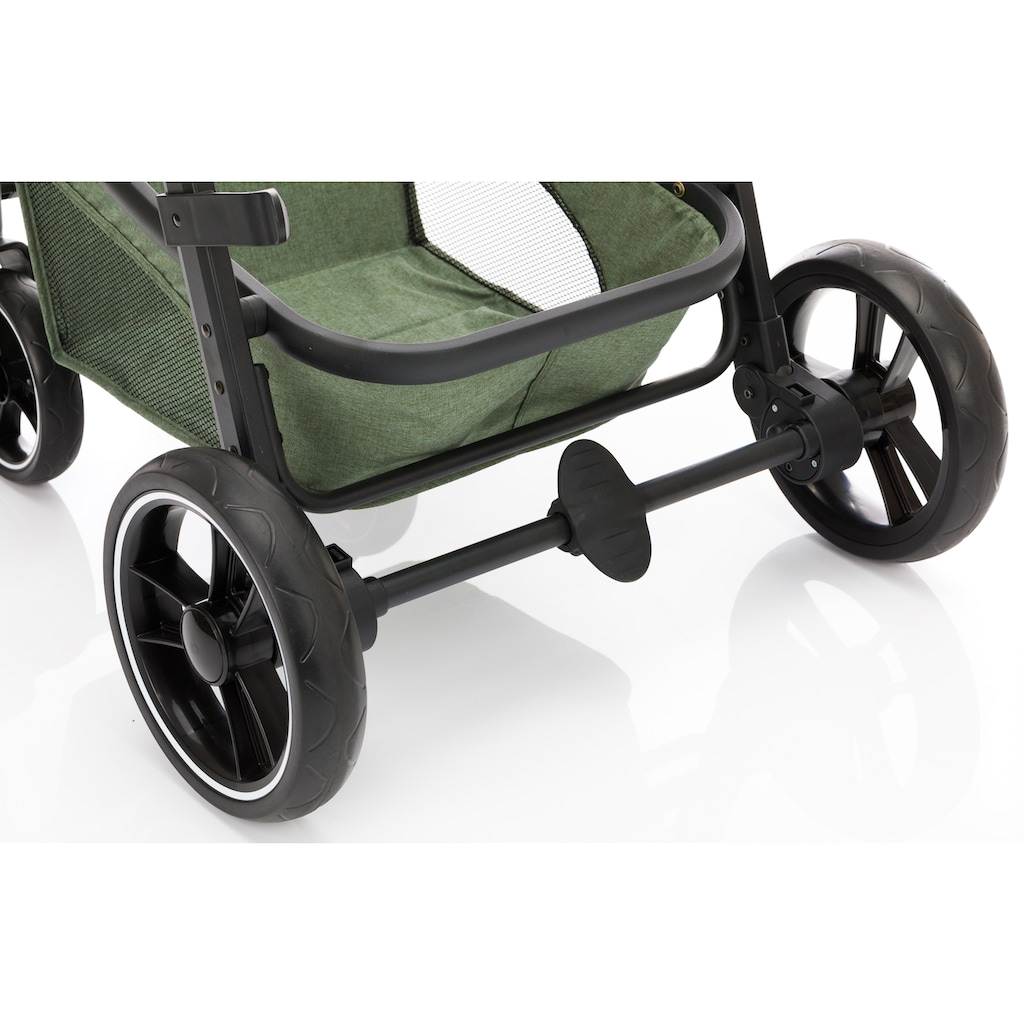 Fillikid Kombi-Kinderwagen »Panther, forest green/melange«, 22 kg