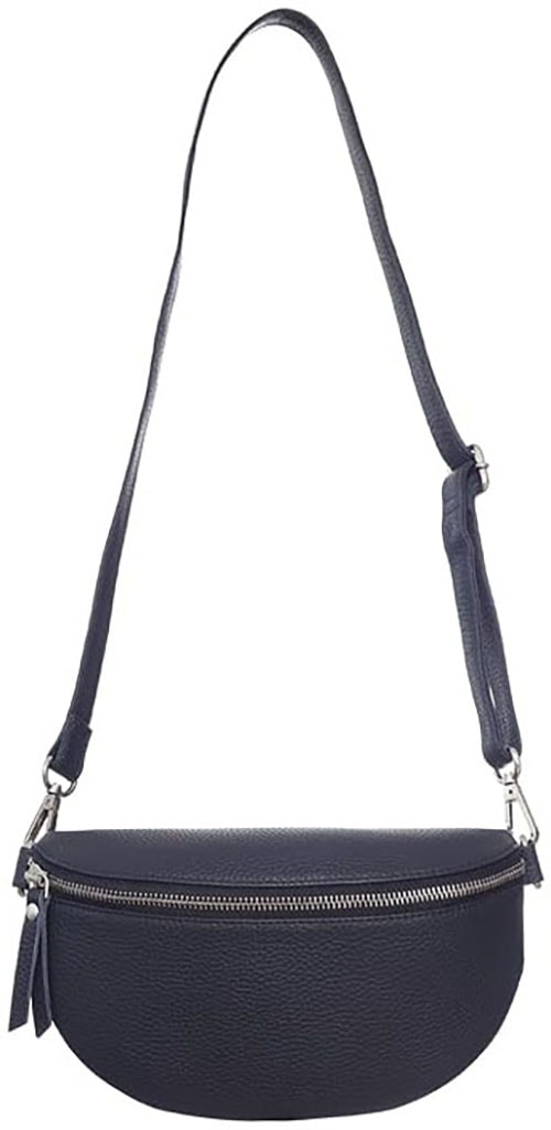 Zwillingsherz Umhängetasche »Crossbody Bag Leder«, Umhängetasche mit Reißverschluss