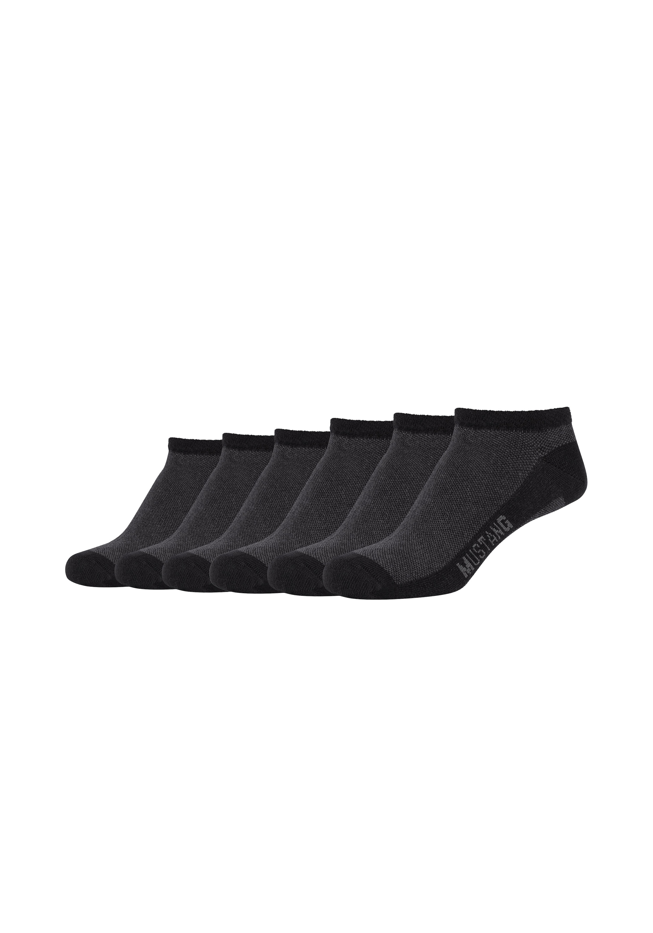 MUSTANG Kurzsocken »casual« 6 Paar tlg. mit elastischem Komfortbund