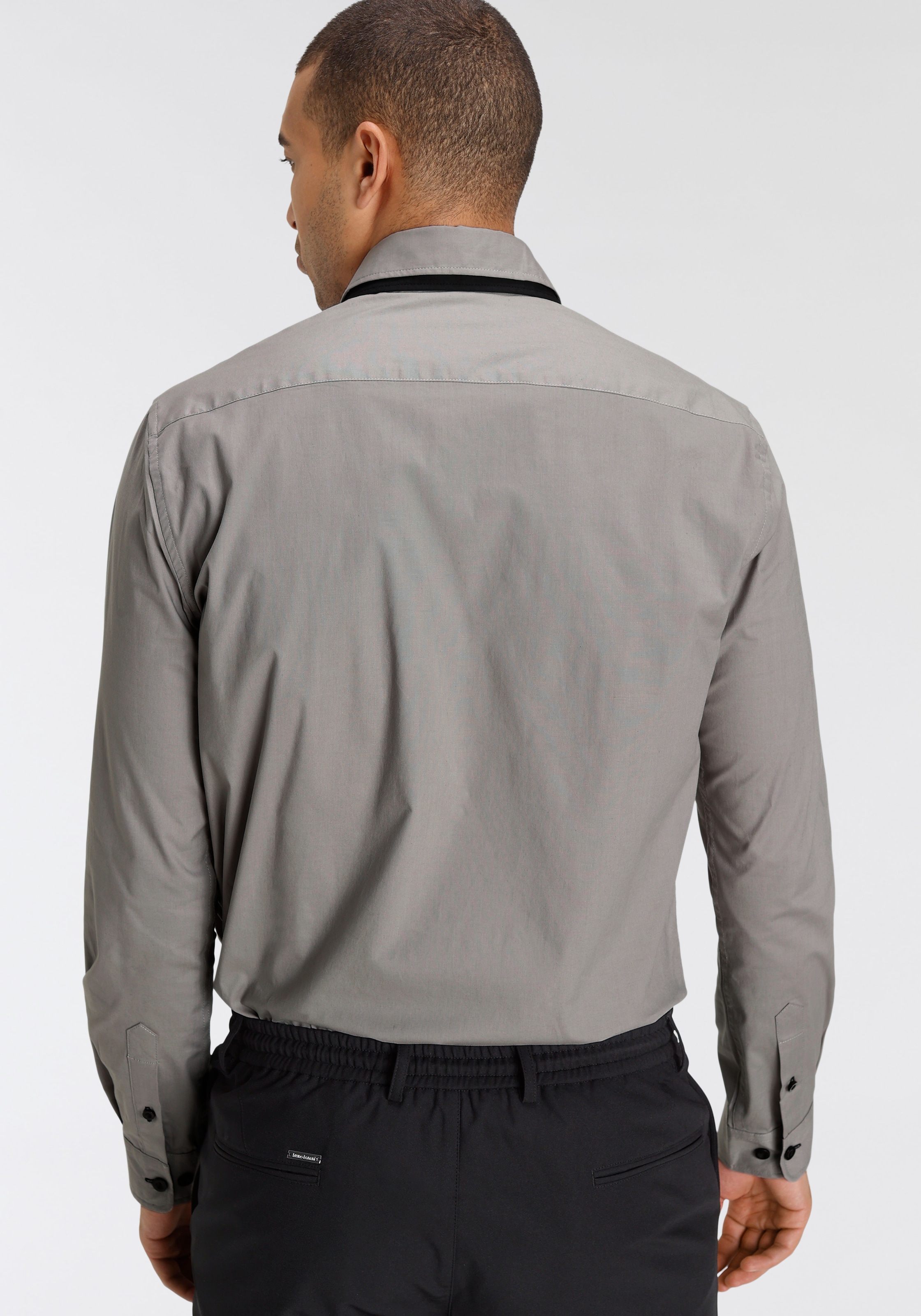 Bruno Banani Langarmhemd »Bruno Banani Button Down Kragen«