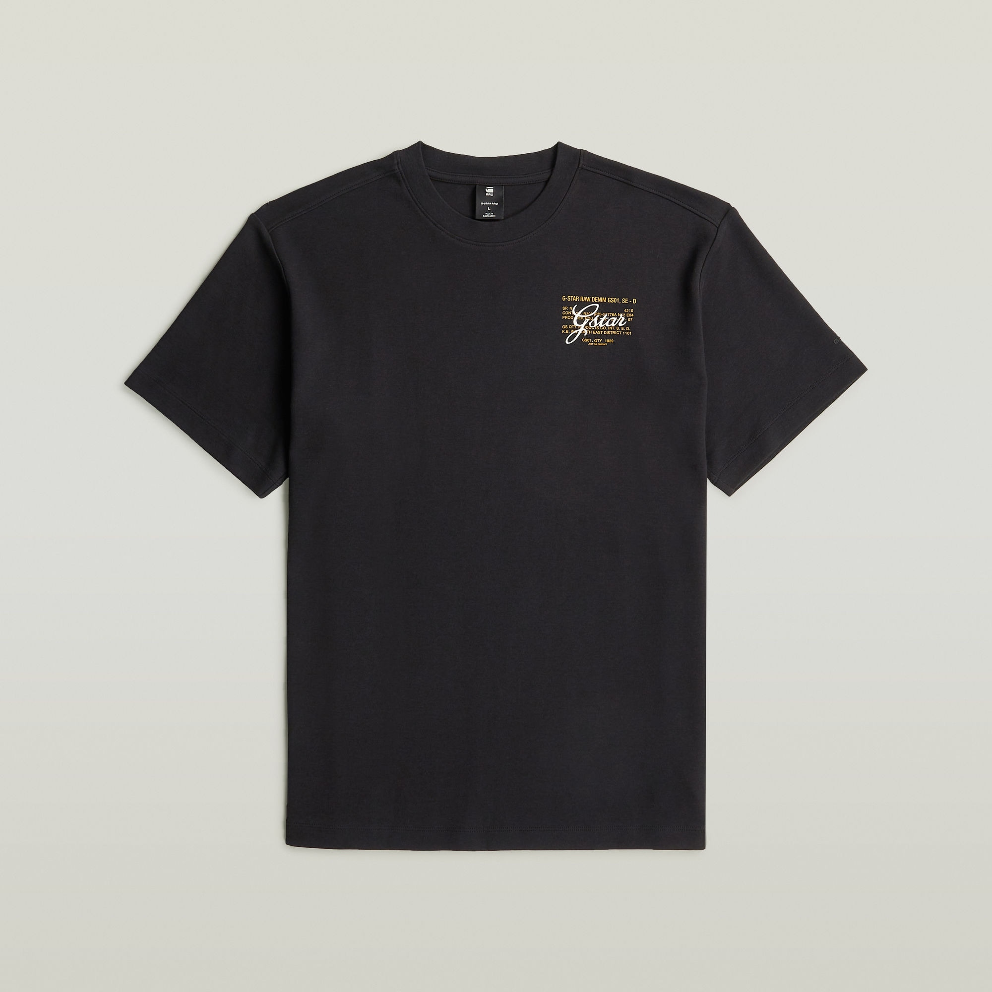 G-STAR T-Shirt »Script« mit kleinem Print auf der Brust, Regular Fit