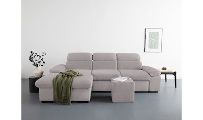 Ecksofa »Lola«, (Set, mit Hocker)