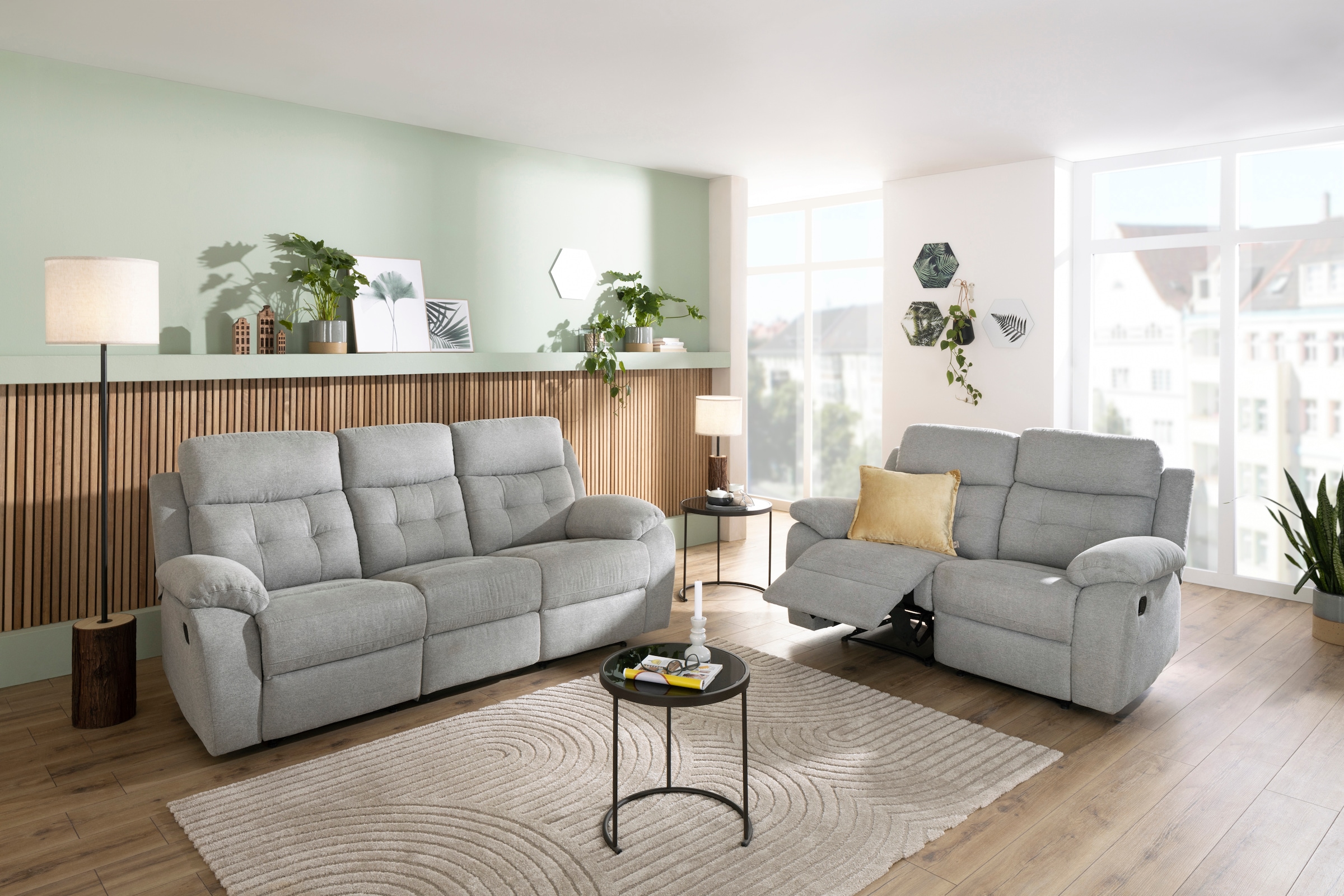 Home affaire 3-Sitzer »Lannilis«, mit manueller und elektrischer Relaxfunktion