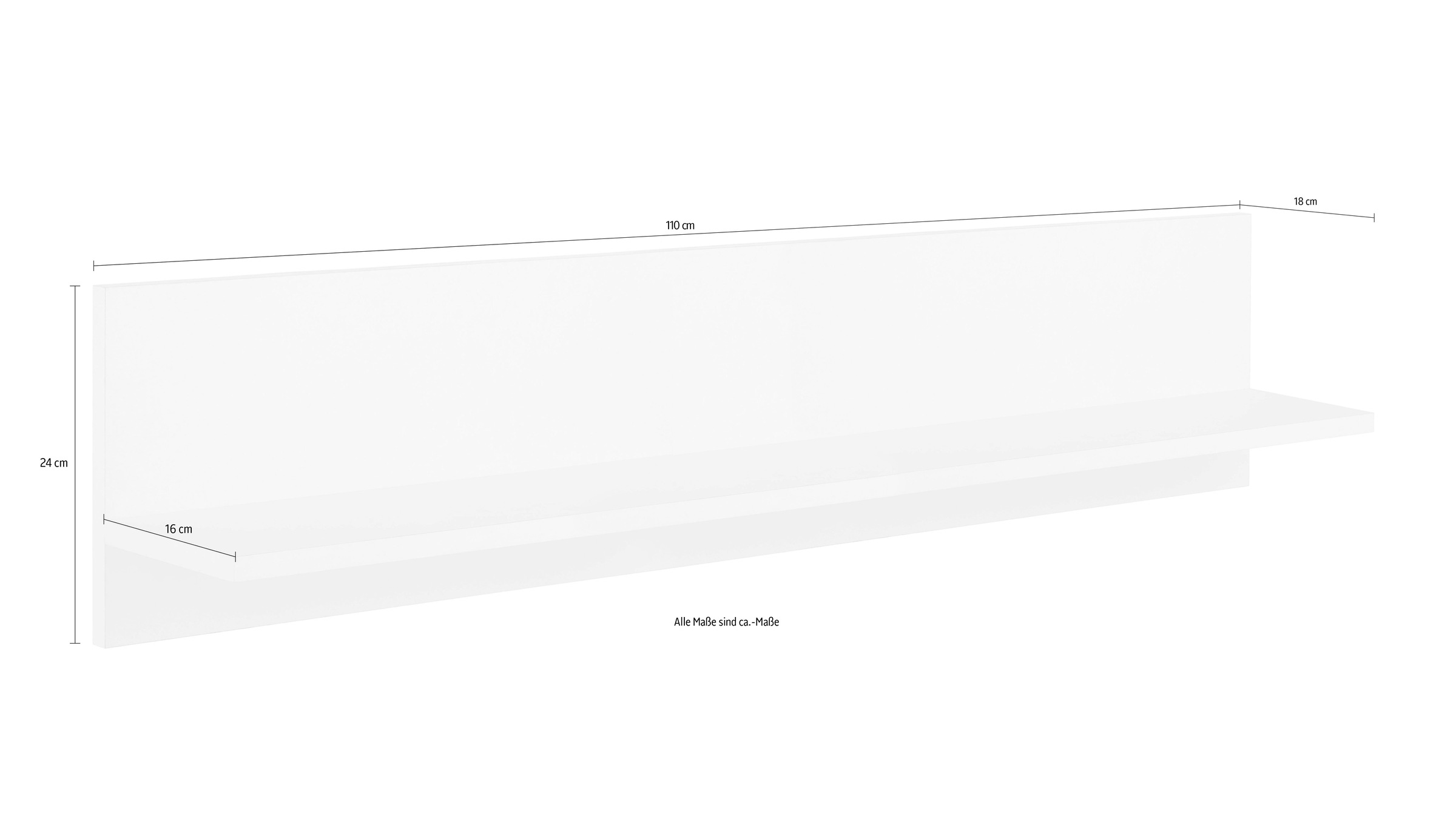HELD MÖBEL Wandboard »Virginia«, 110 cm breit