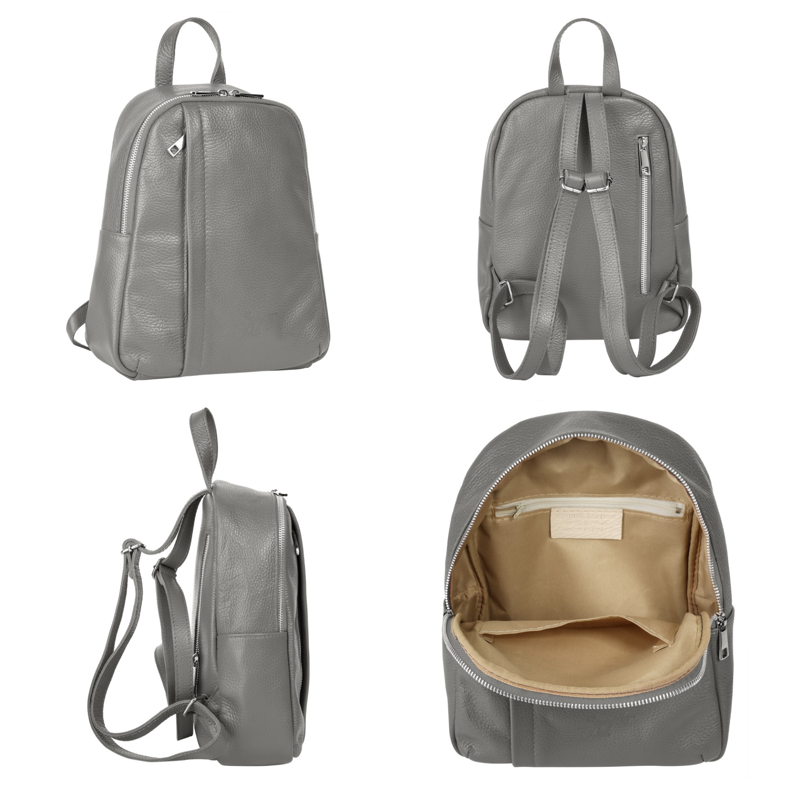 Samantha Look Cityrucksack, Echt Leder, Made in Italy